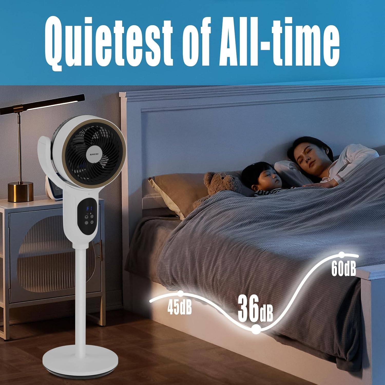 SAYDSI Oscillating Standing Tower Fan - Brand New - photo 2