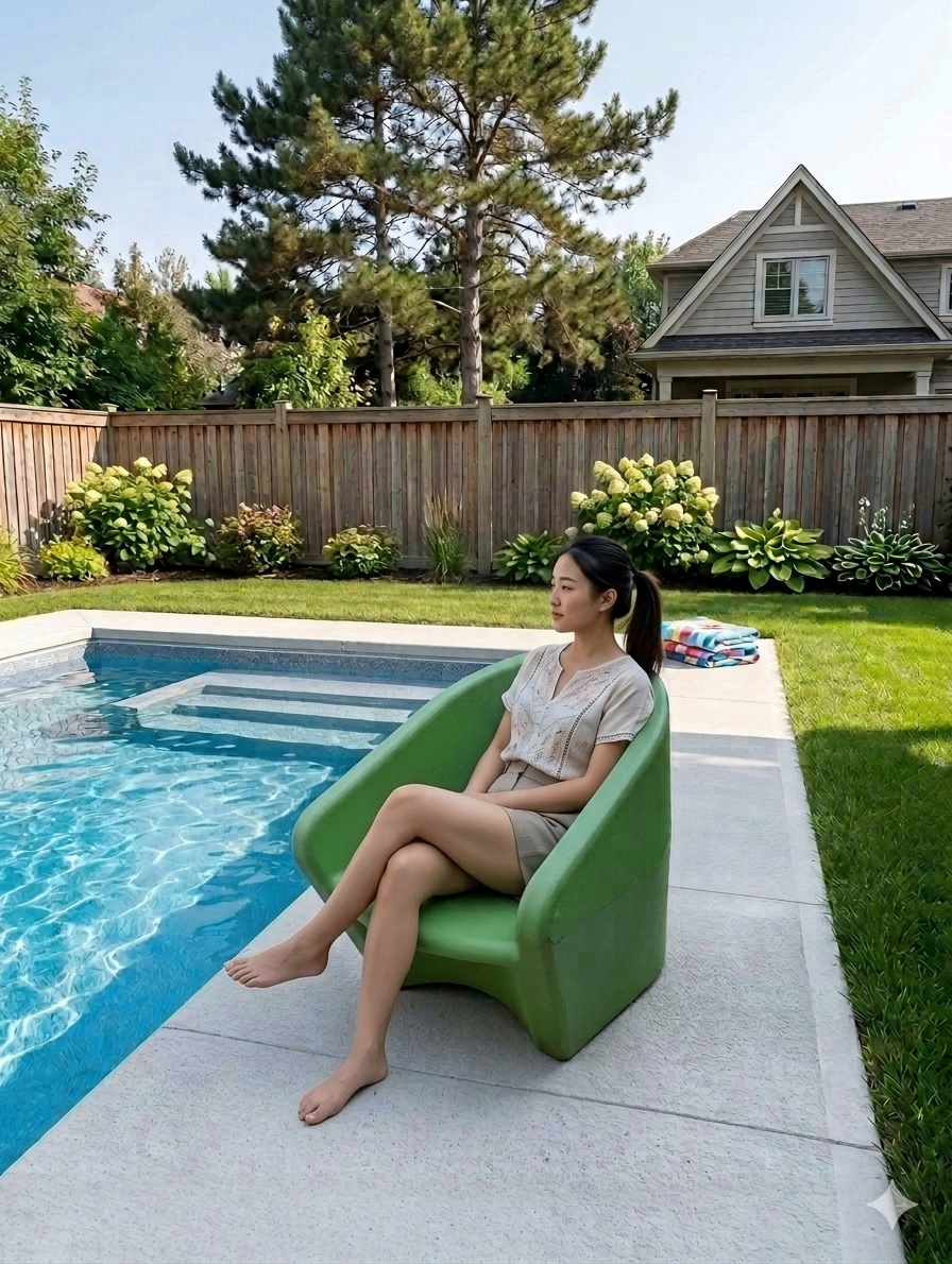 Green Pool Chair - photo 2