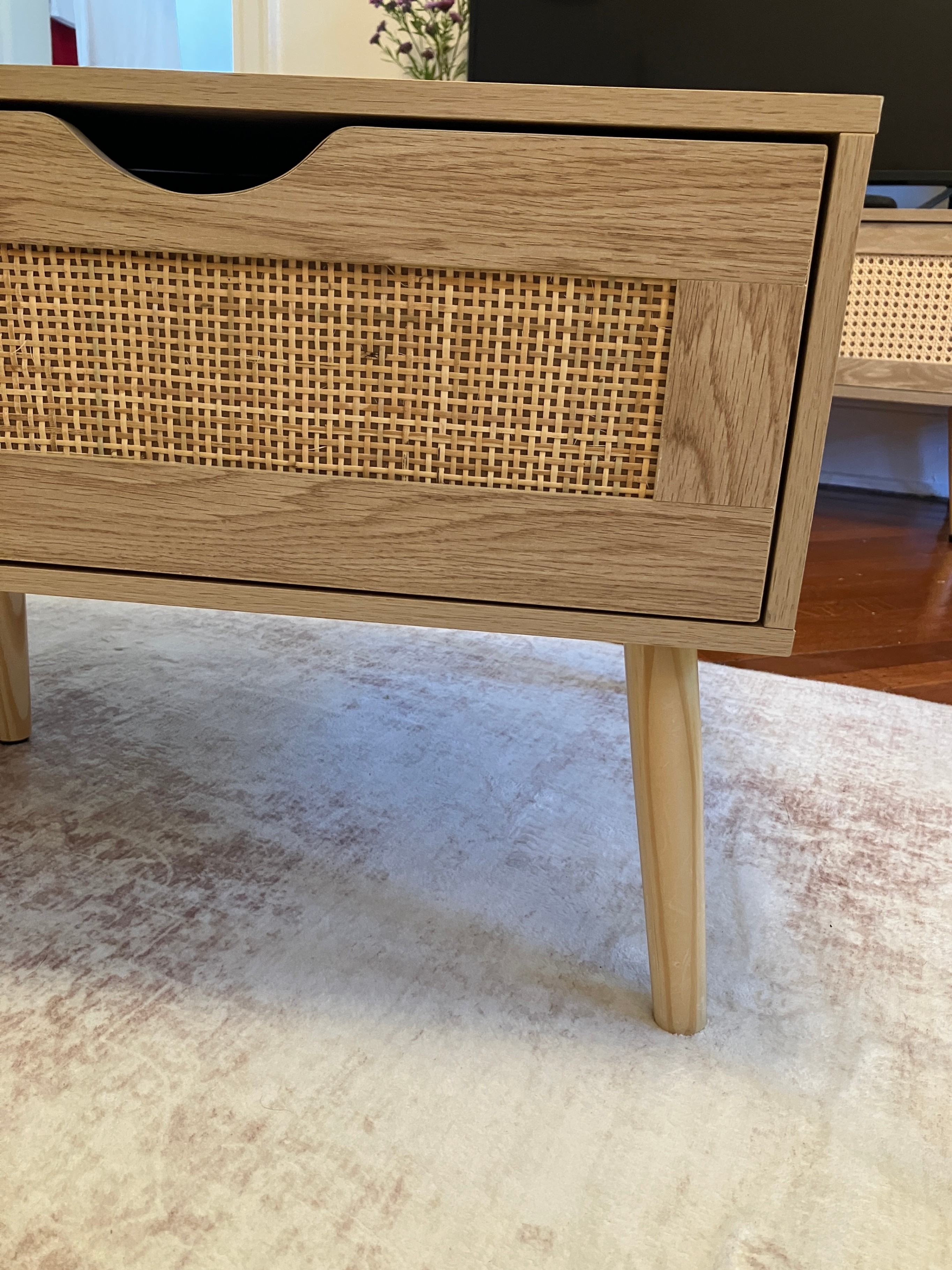Coffee Table with Drawer & Solid Wood Legs - photo 4
