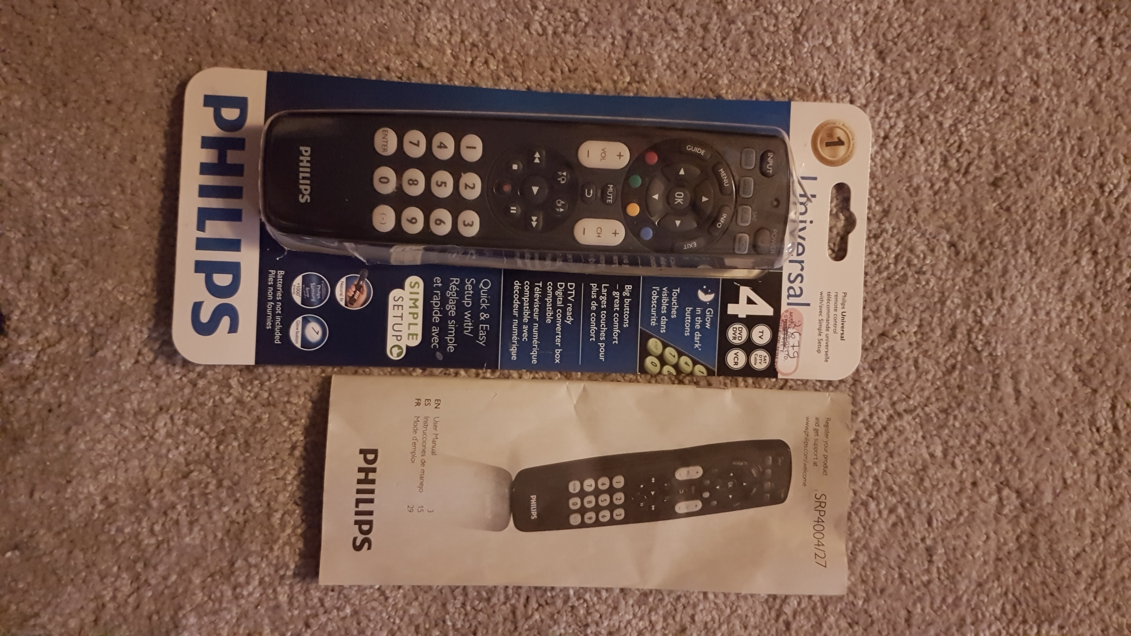 NEW Philips Universal Remote Control SRP4004 - photo 2