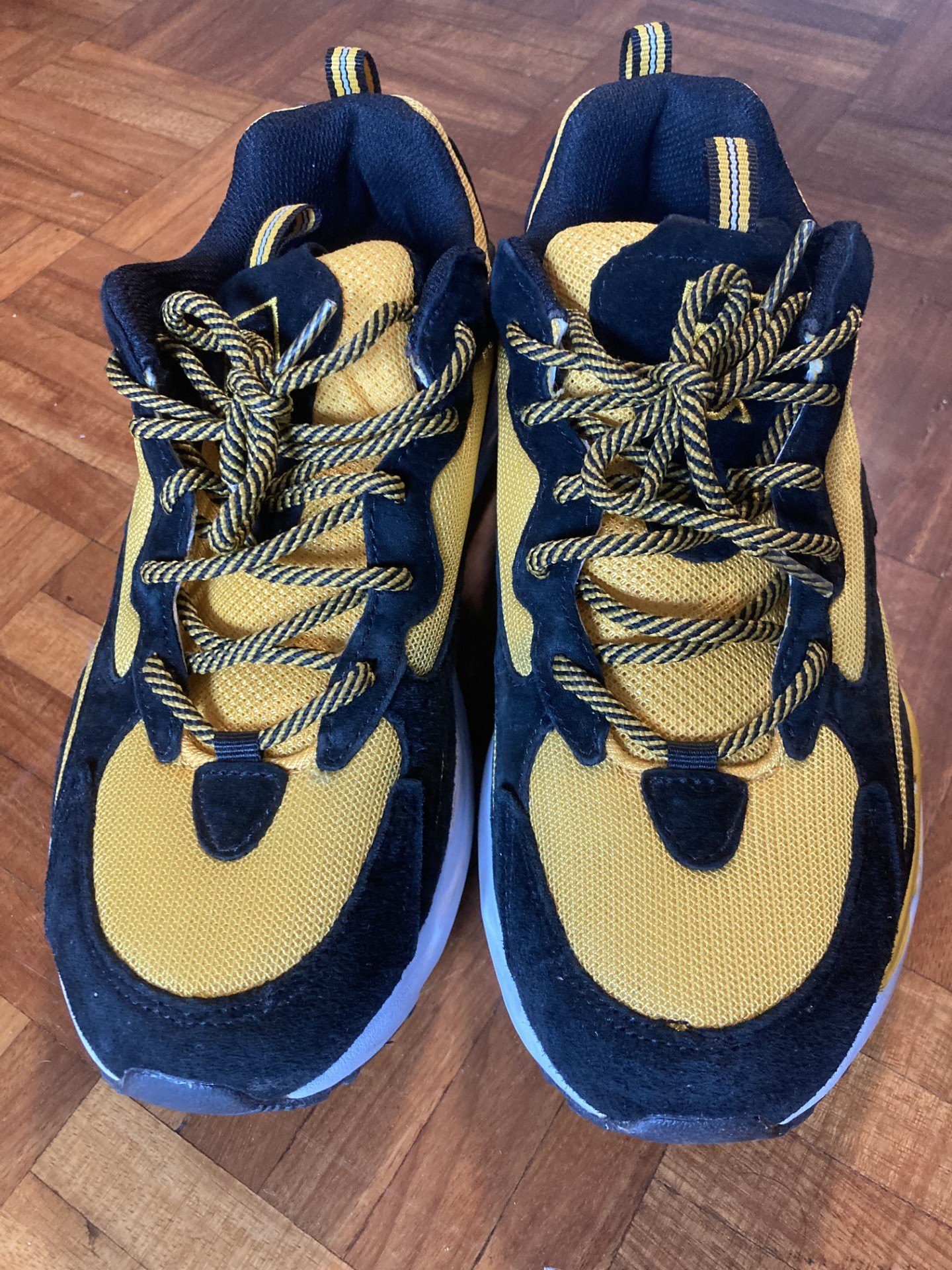 Yellow and black FILA Ray Tracer sneakers (Women's Size 9) - photo 4