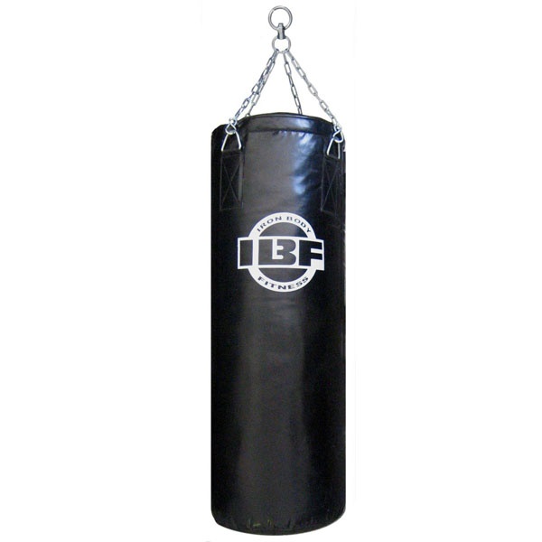 IBF 100 lb Boxing Punching Bag With Steel Chain and Swivel