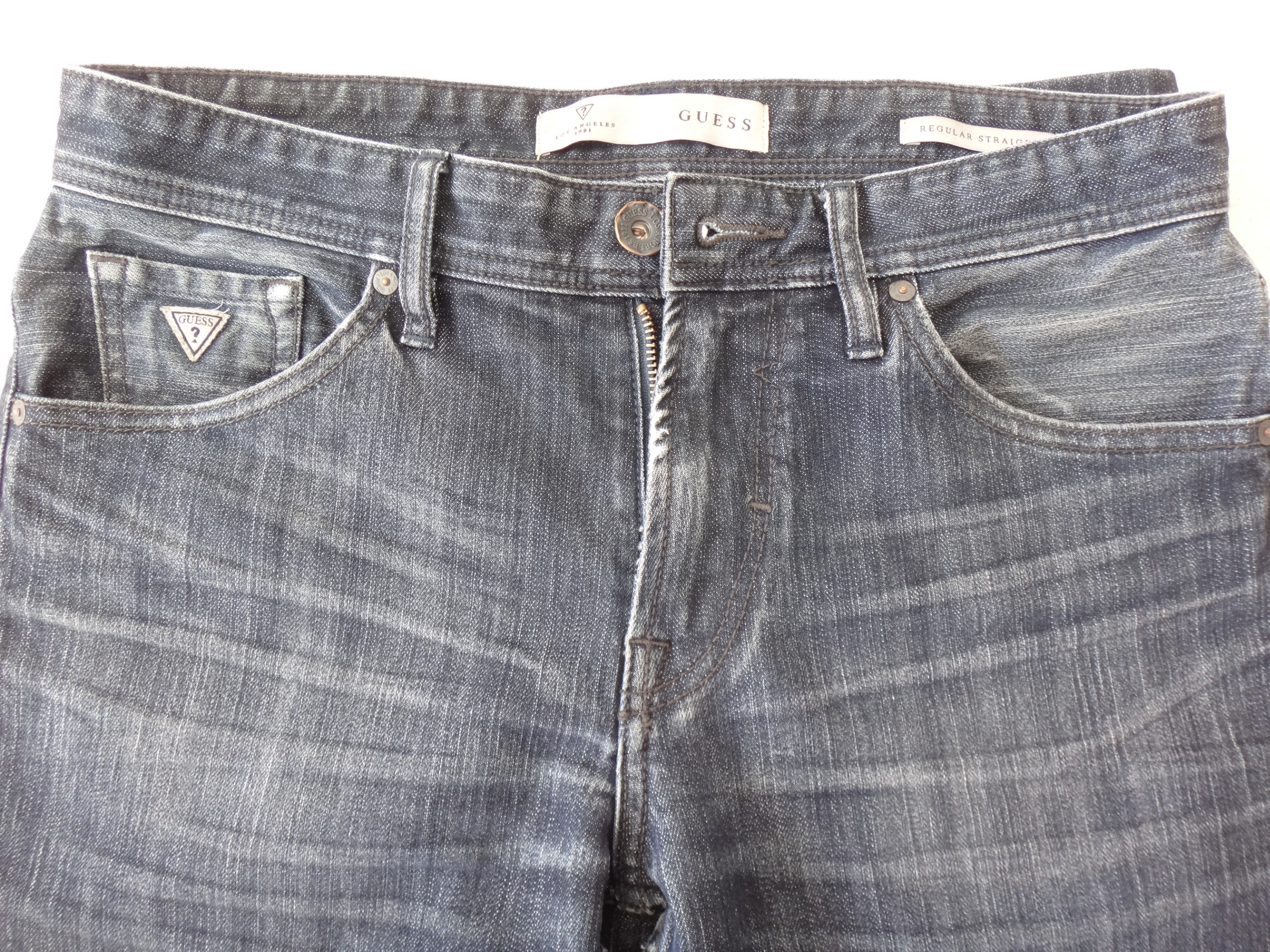 ✅♻️G U E S S Men's 30W x 32L Regular Straight Dark Wash Jeans - photo 5