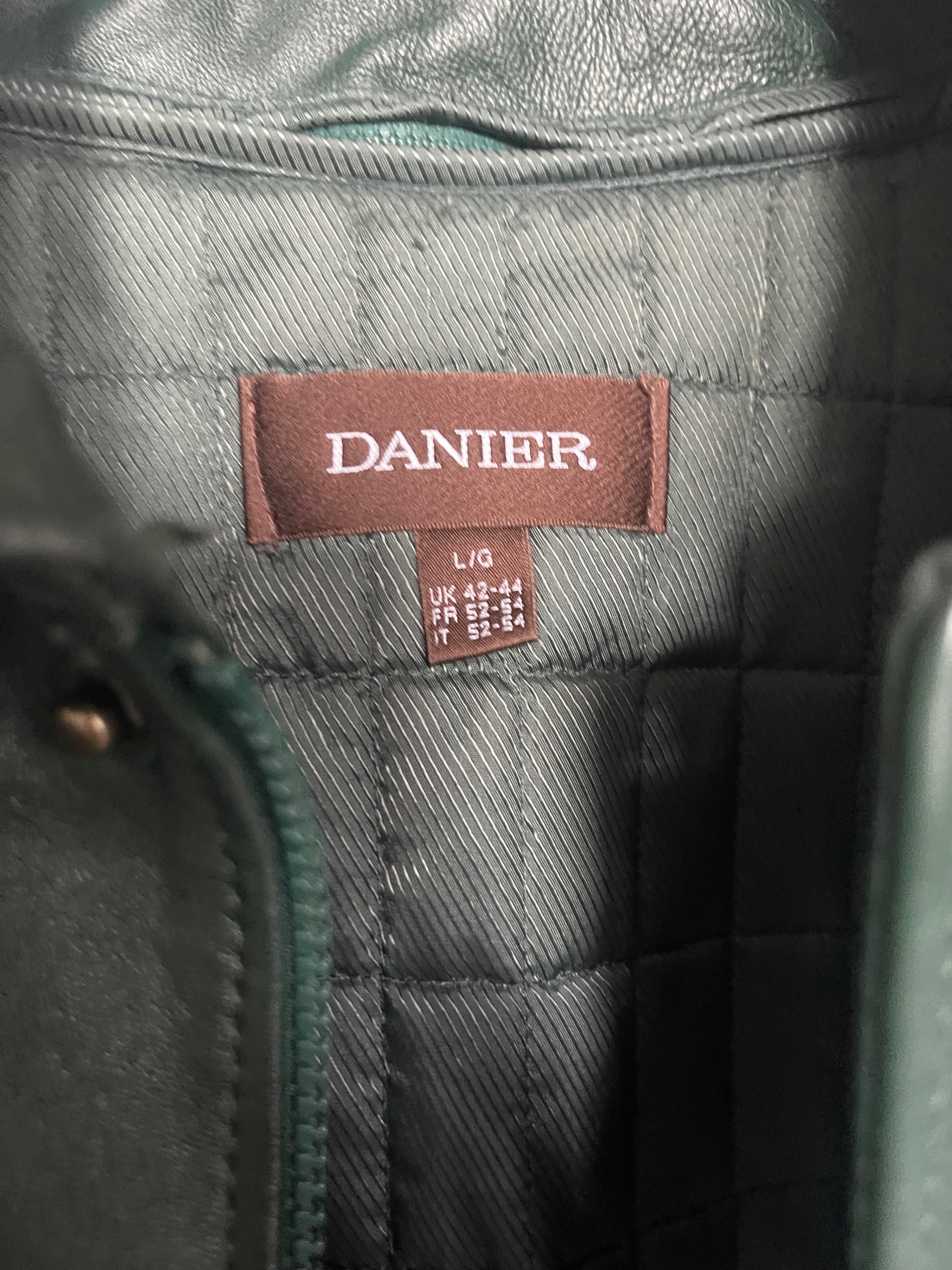 Vintage Green Danier Leather Jacket — Size Large - photo 2