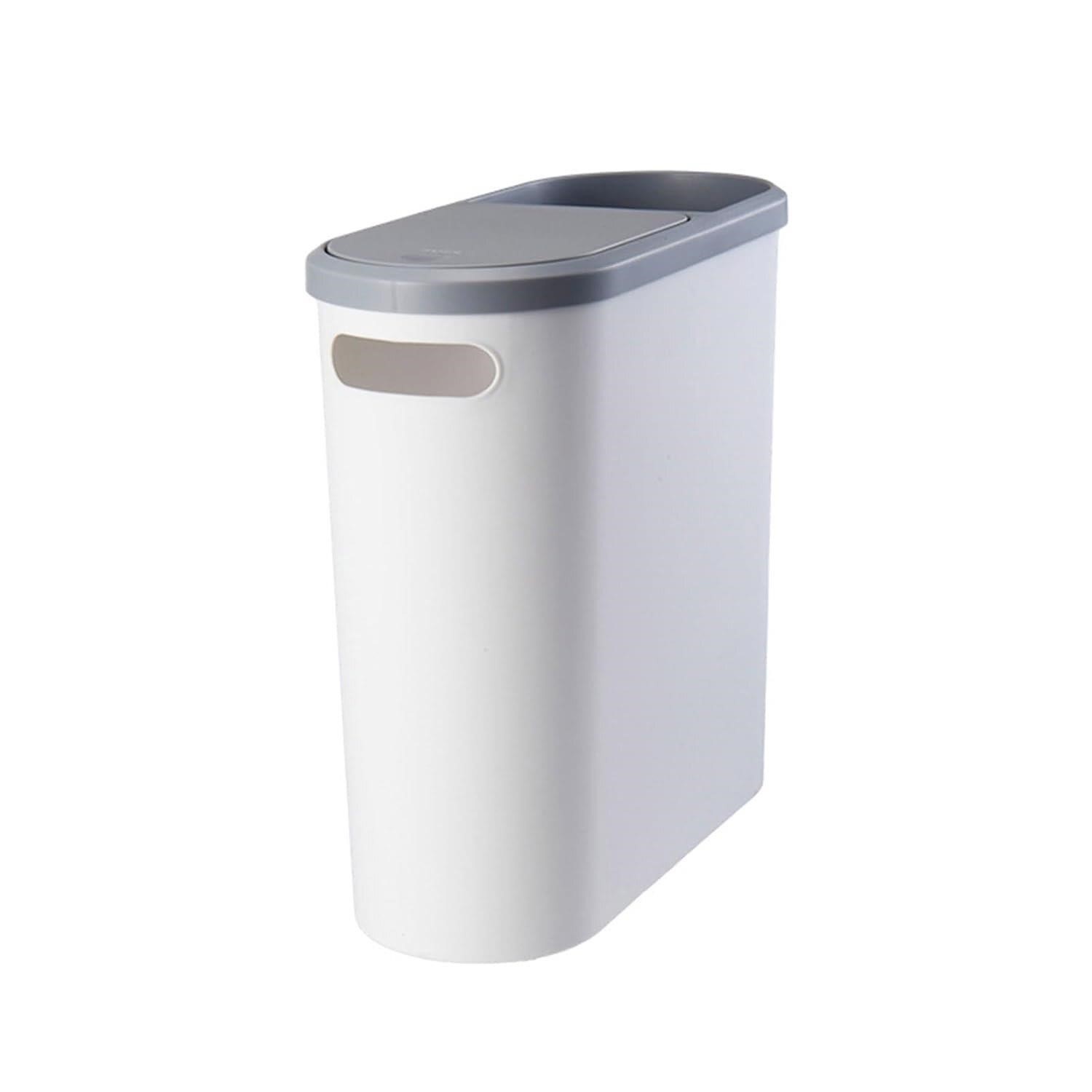 Slim Trash Can with Lid