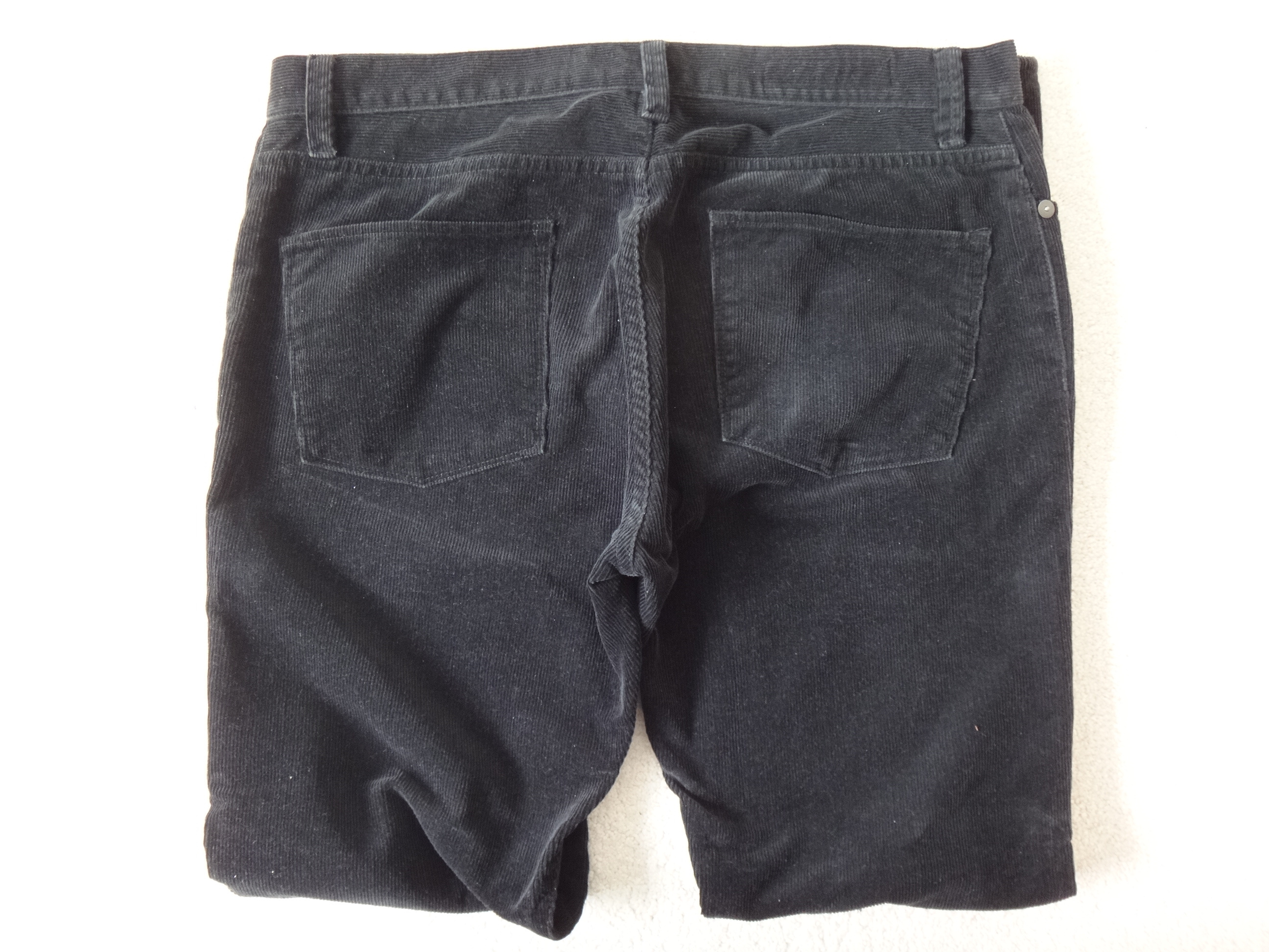 ✅🆕CLUB MONACO Men's 32 x 32 Slim Thick Corduroy Navy Blue Jeans - photo 4