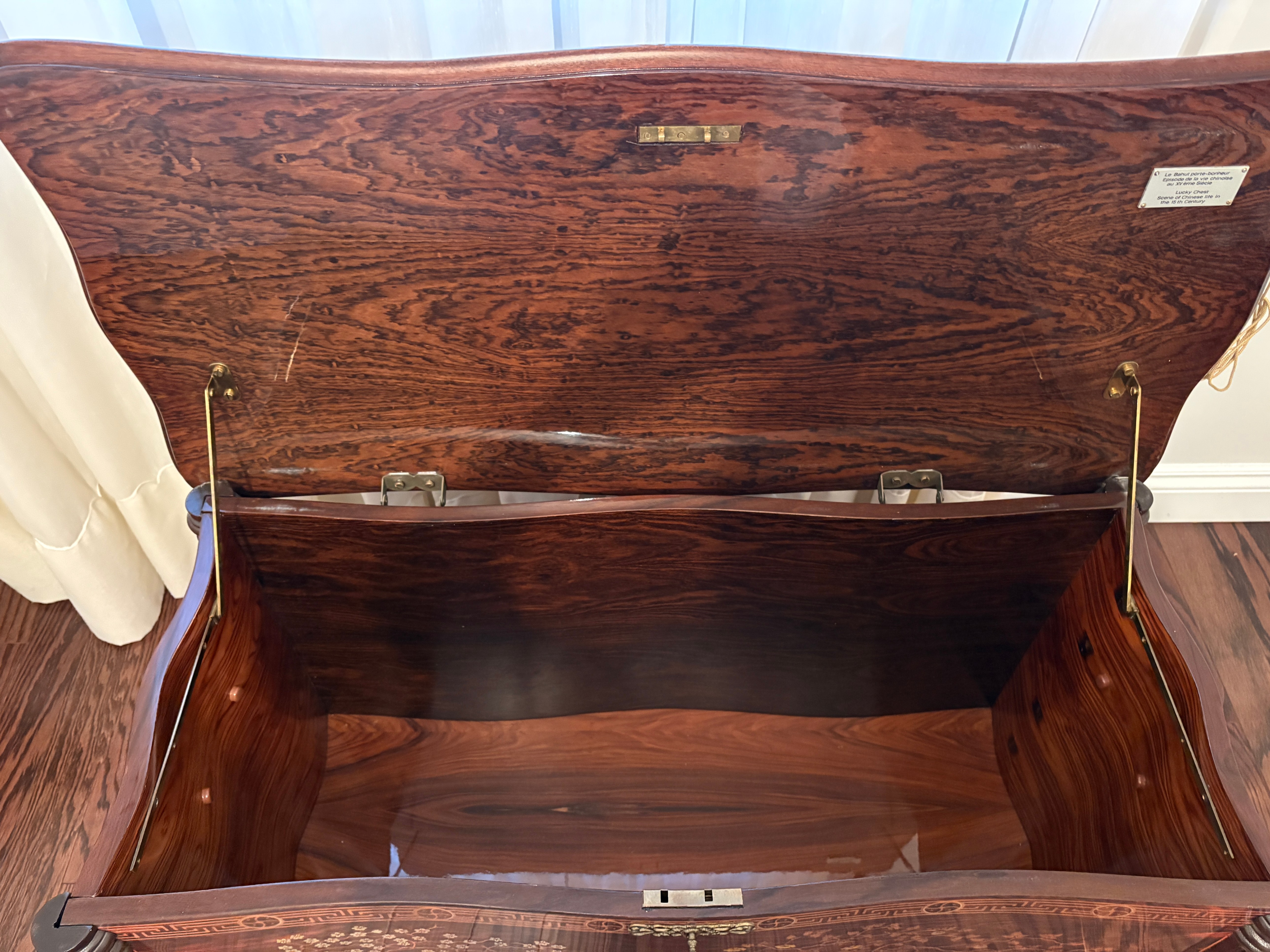 Chinese-Chinoiserie - Lacquered Trunk / Blanket Box - photo 5
