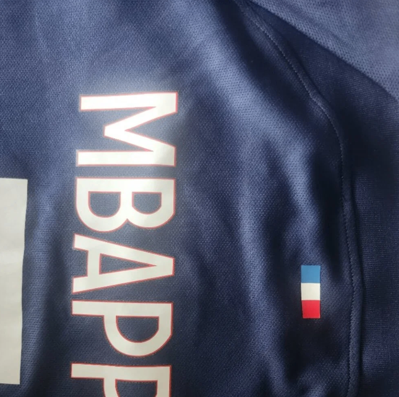 PSG Mbappé #7 Soccer Jersey Navy Red Size XL PSG shirt - photo 4