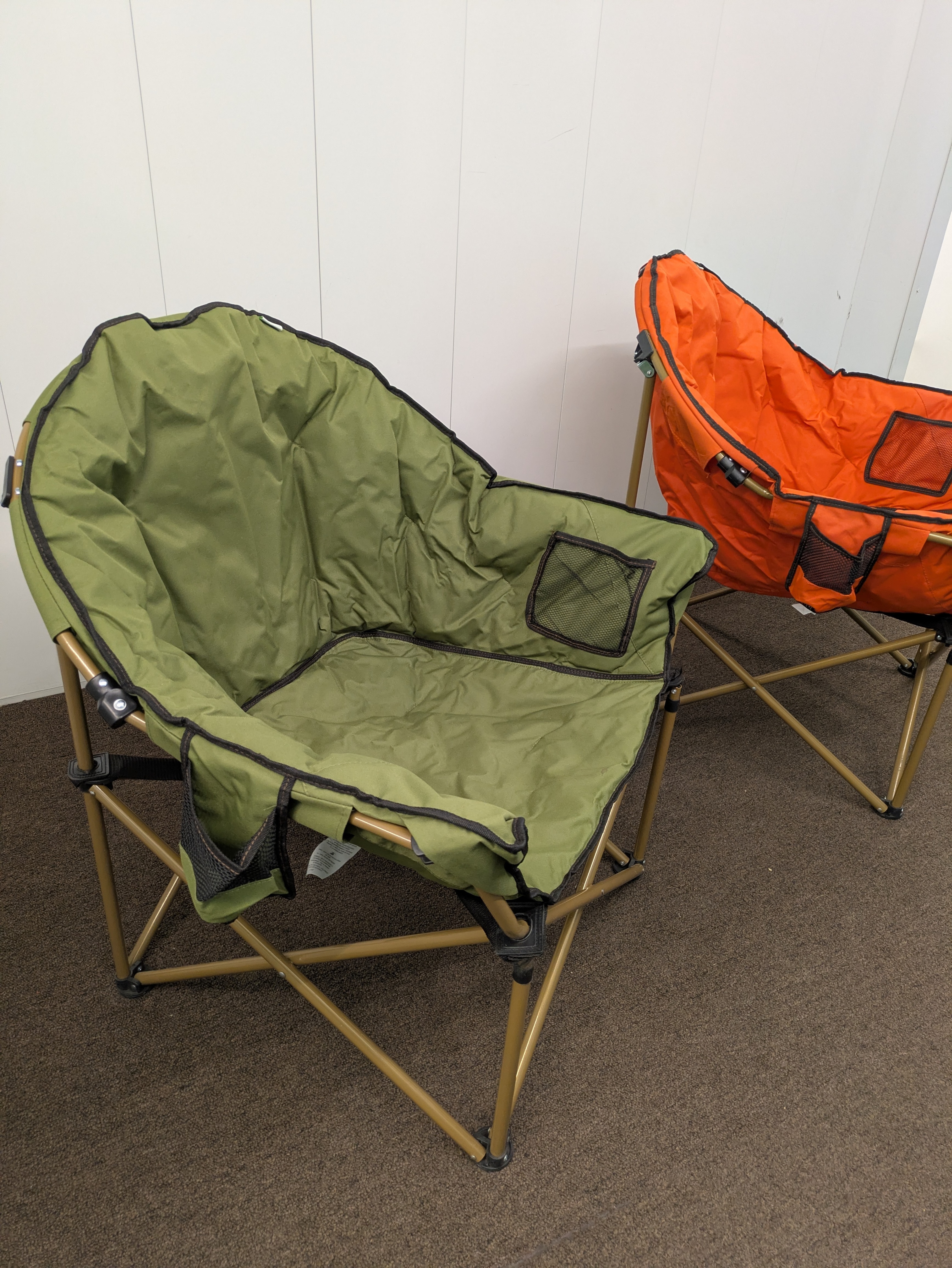 2 Round Oversized Padded Camping Chairs 🌱 - photo 2