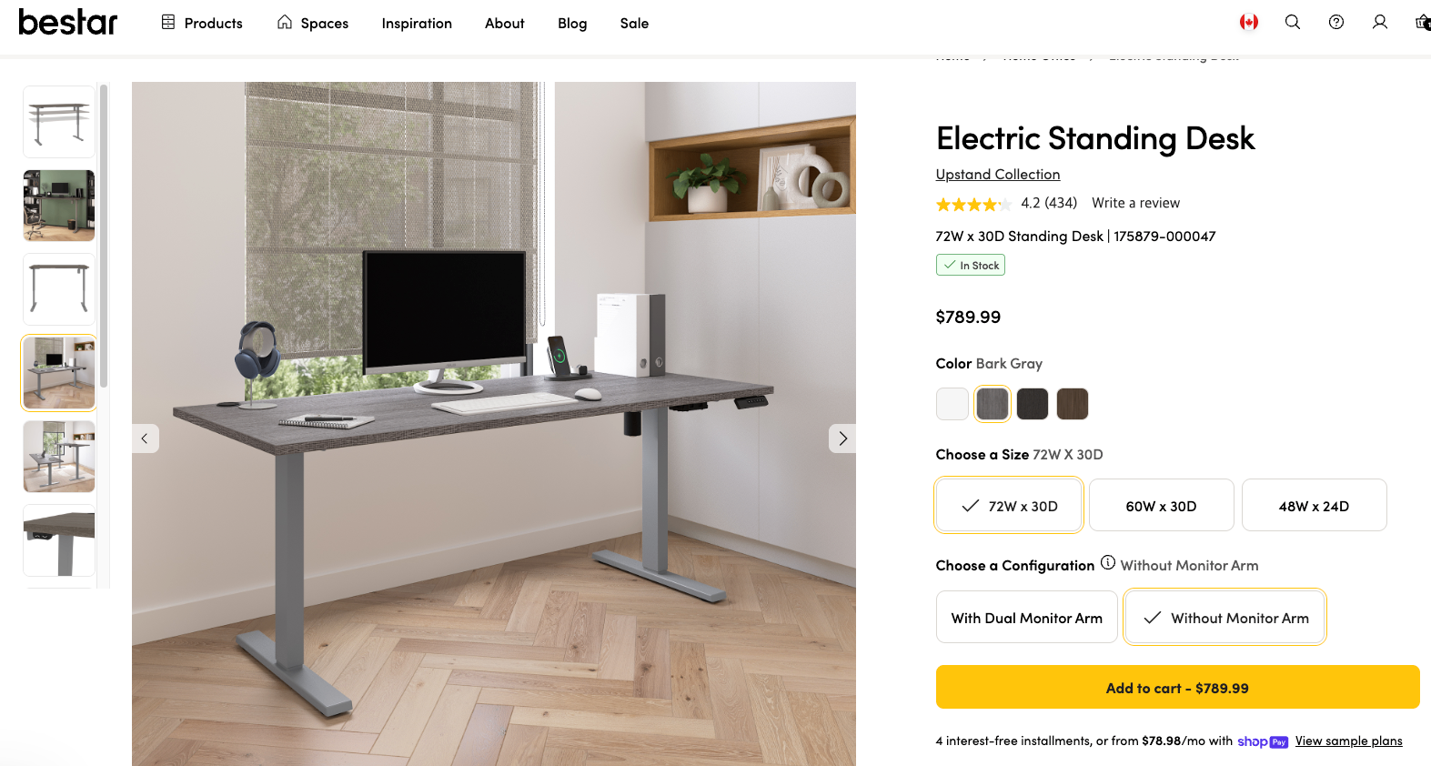 Bestar Electric Standing Desk