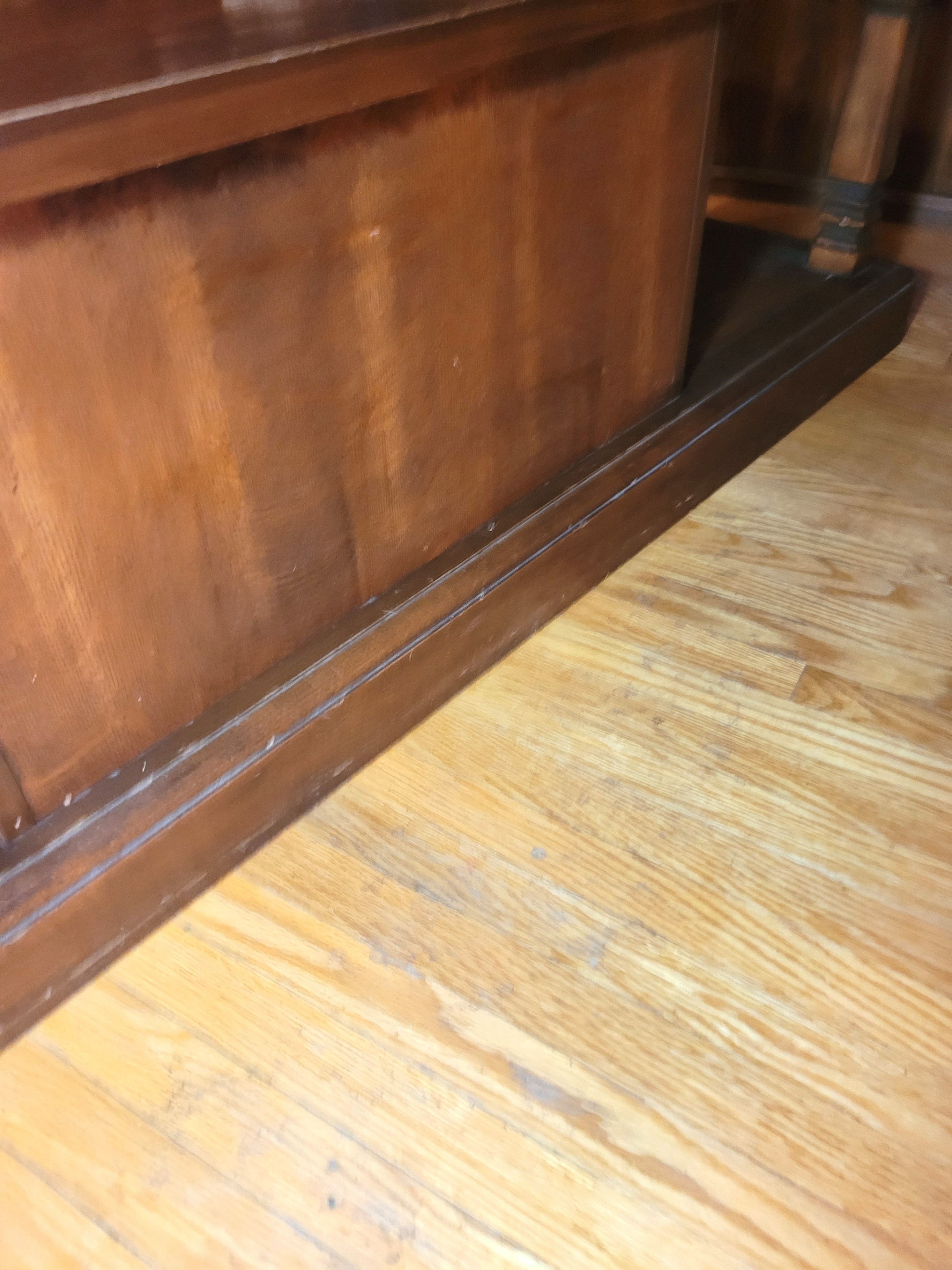 Circa 1960s Wood Coffee Table with Storage Cabinet - photo 5