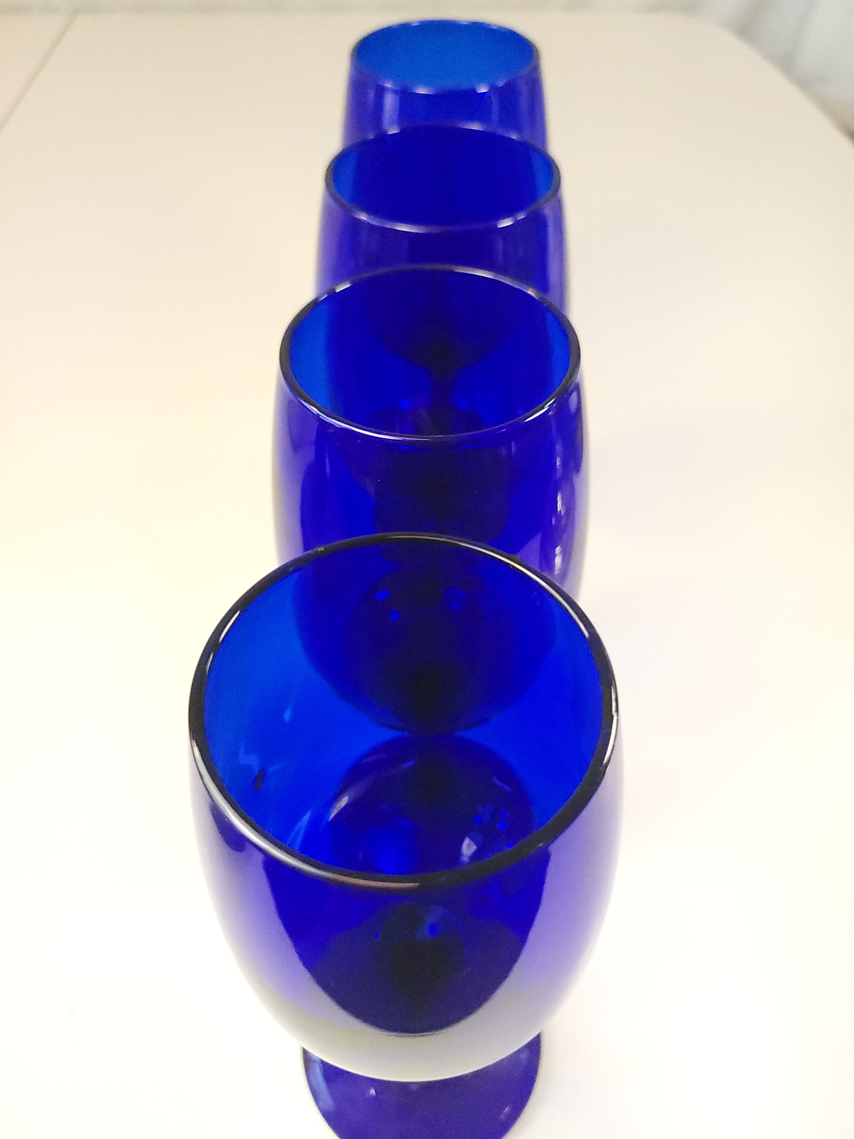 Libbey Cobalt Blue Wine Glasses Premiere Stemware Original Box - photo 5