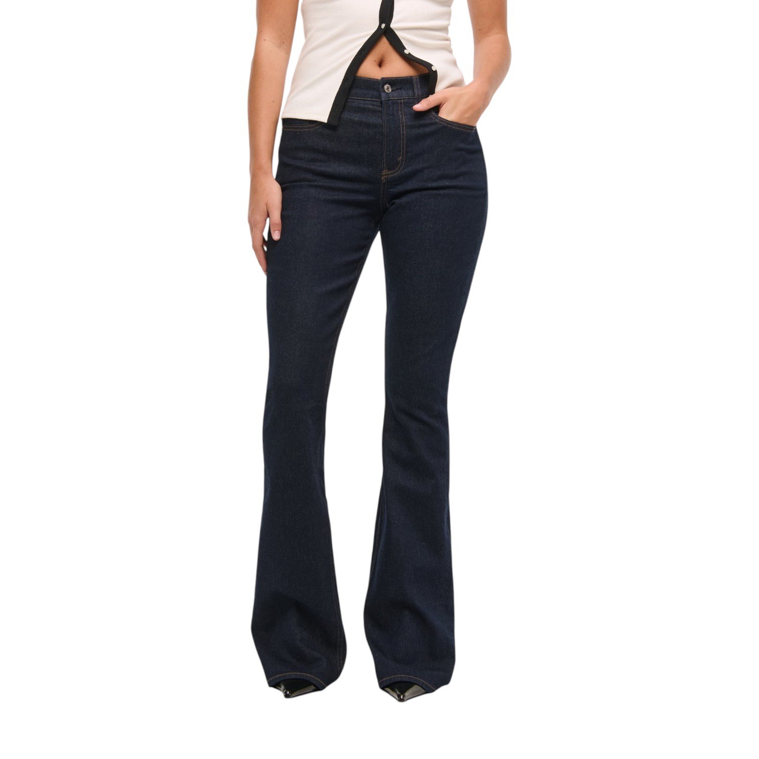 Abercrombie & Fitch Bootcut Mid Rise Curve Love Jeans 29 Short
