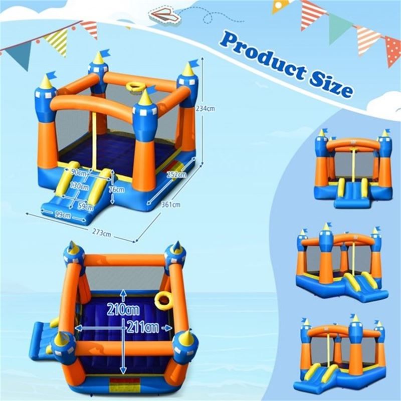(BRAND NEW) 7.5' x 9' Kids Inflatable Bounce House Castle - photo 5
