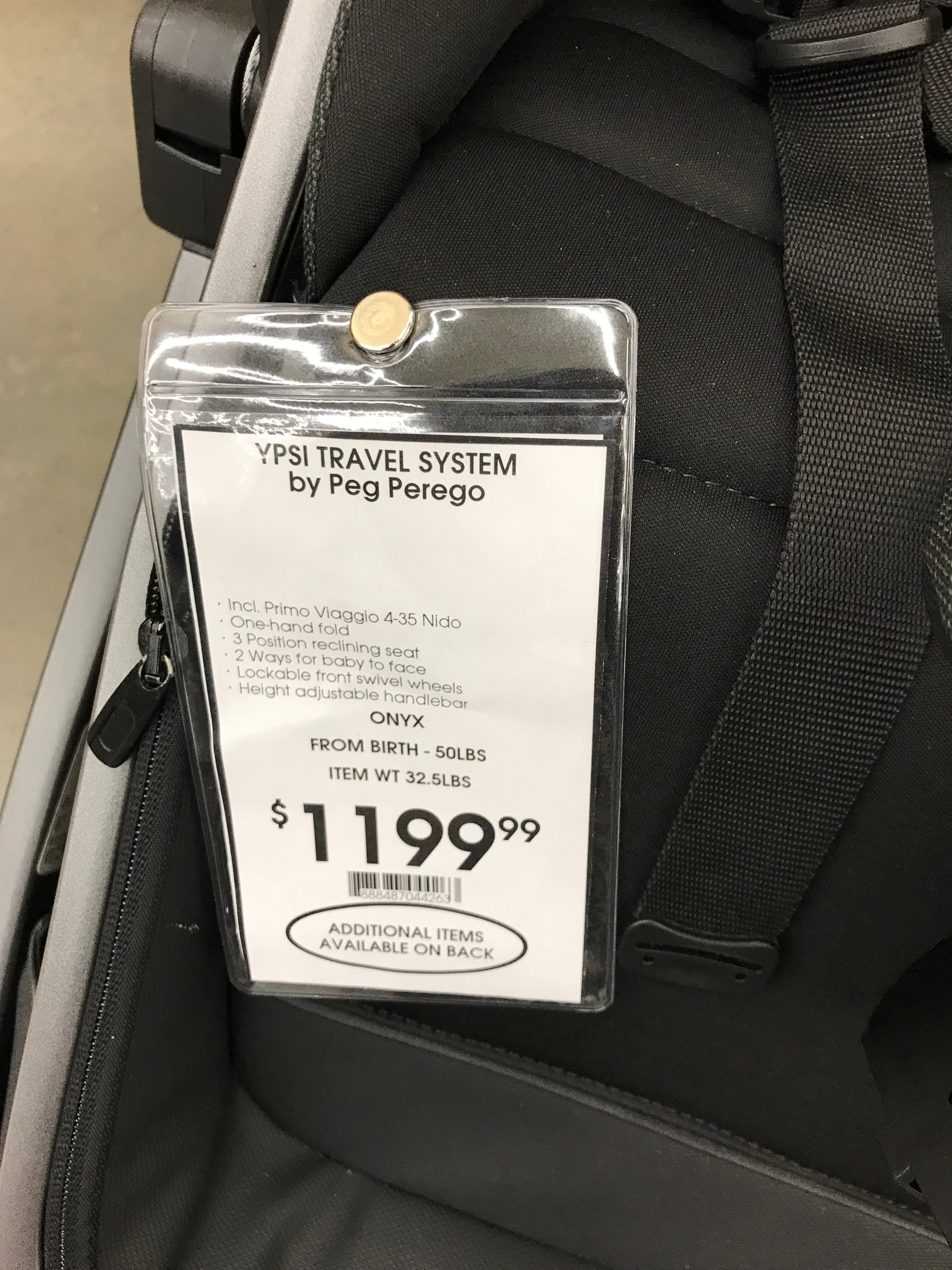 Peg Perego YPSI Stroller (Onyx) – Like New, Reversible Seat