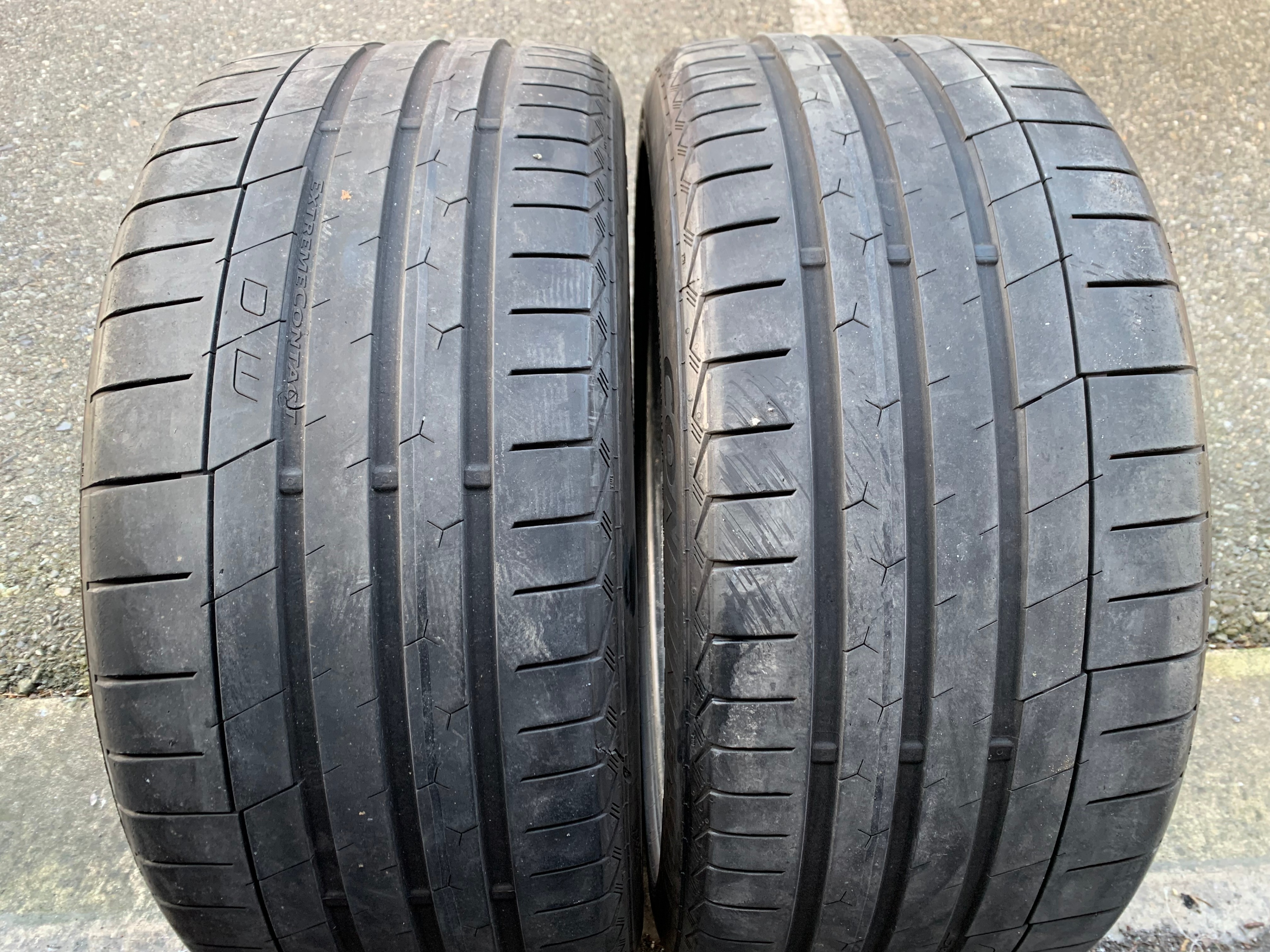 PAIR of 235/40/18 Continental Extreme contact Sport with 50%
