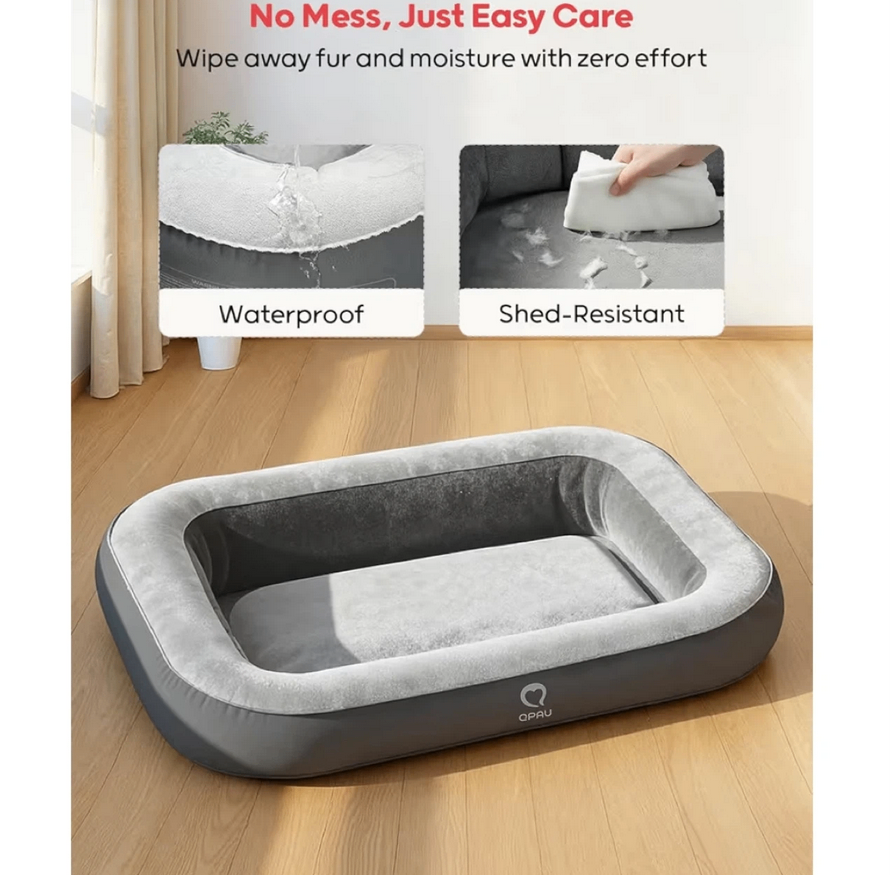 Black Dog Bed Cover + Inflatable Dog Bed (New) - photo 2