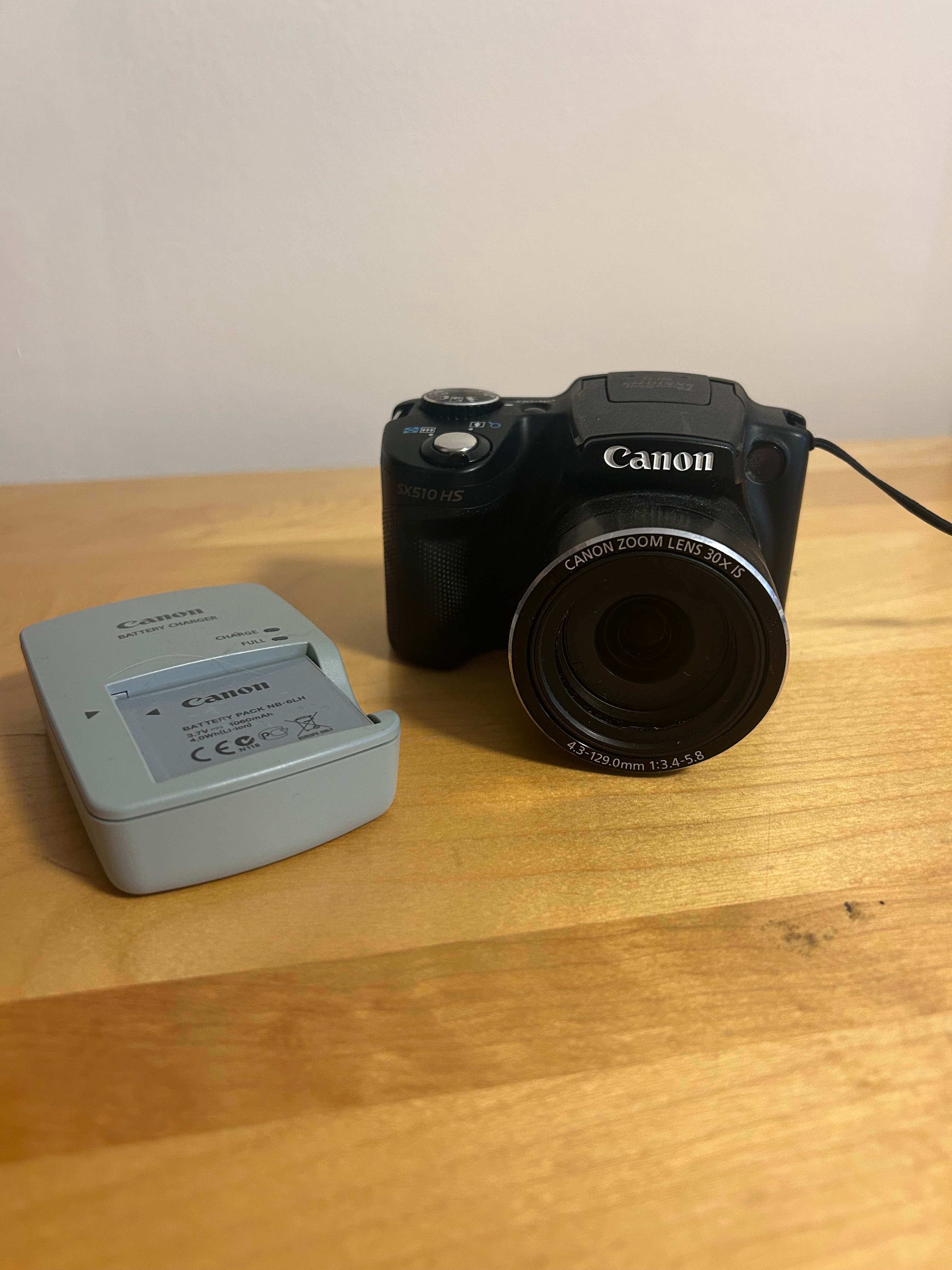 Canon PowerShot SX510 HS Digital Camera with Charger - photo 3