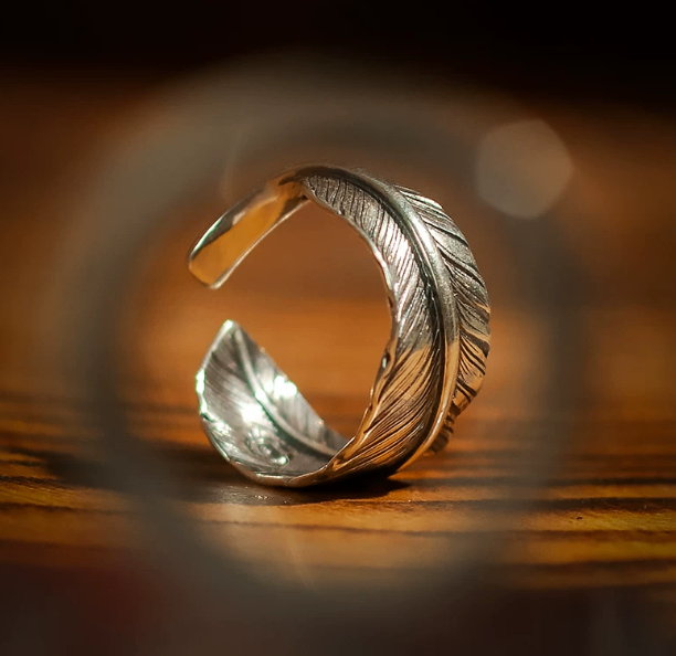 Silver Feather Ring - photo 3