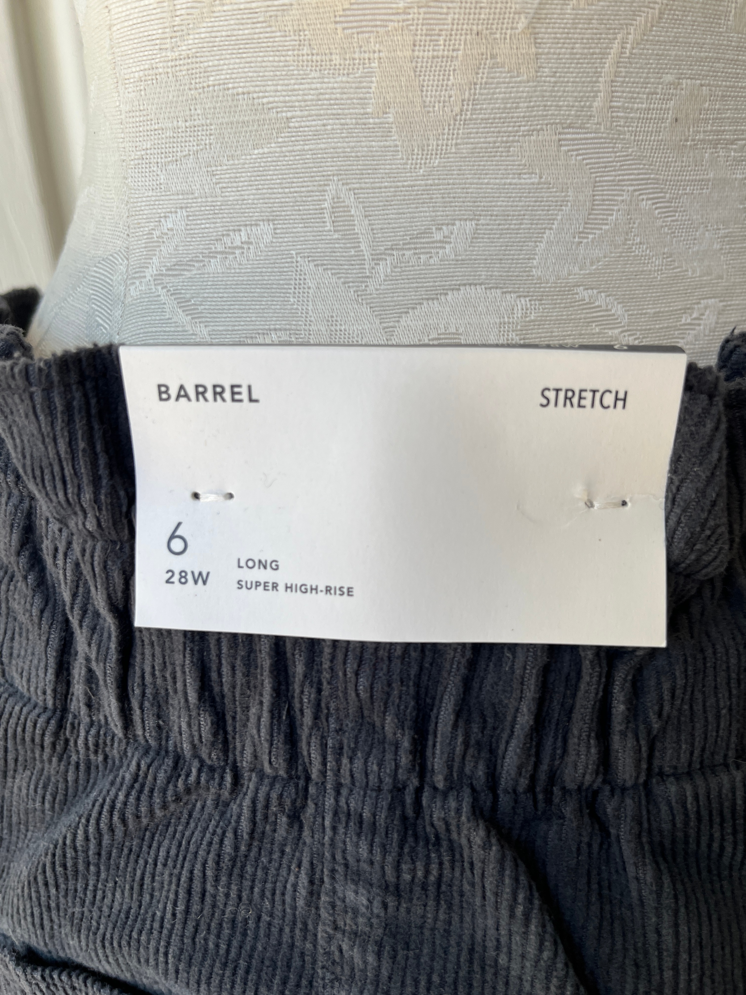 American Eagle Barrel Stretch Corduroy Pants Size 6 Long - photo 3
