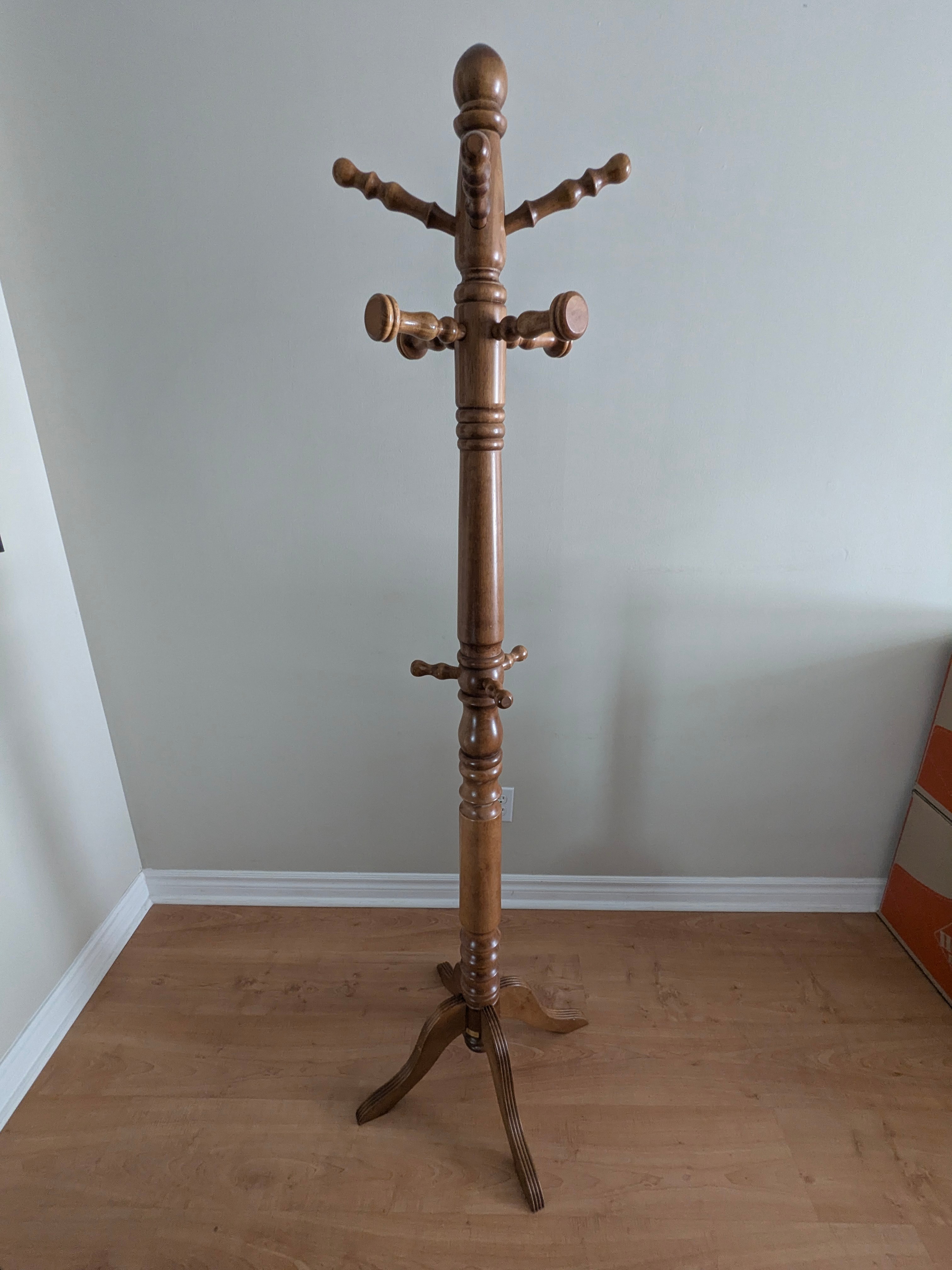 Wooden coat rack | hall tree | coat stand (check pictures)