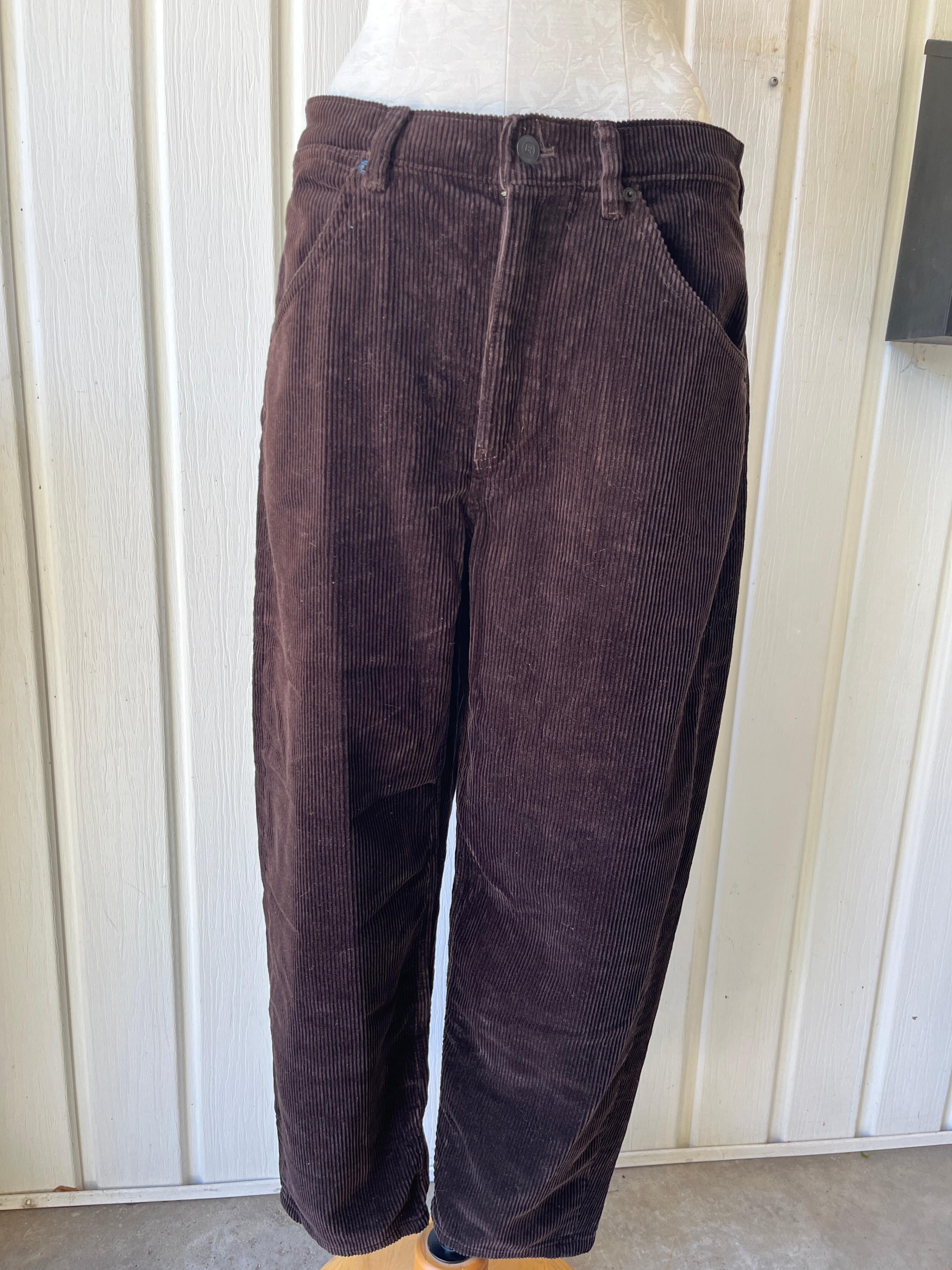 Brown Corduroy Pants - Size 30