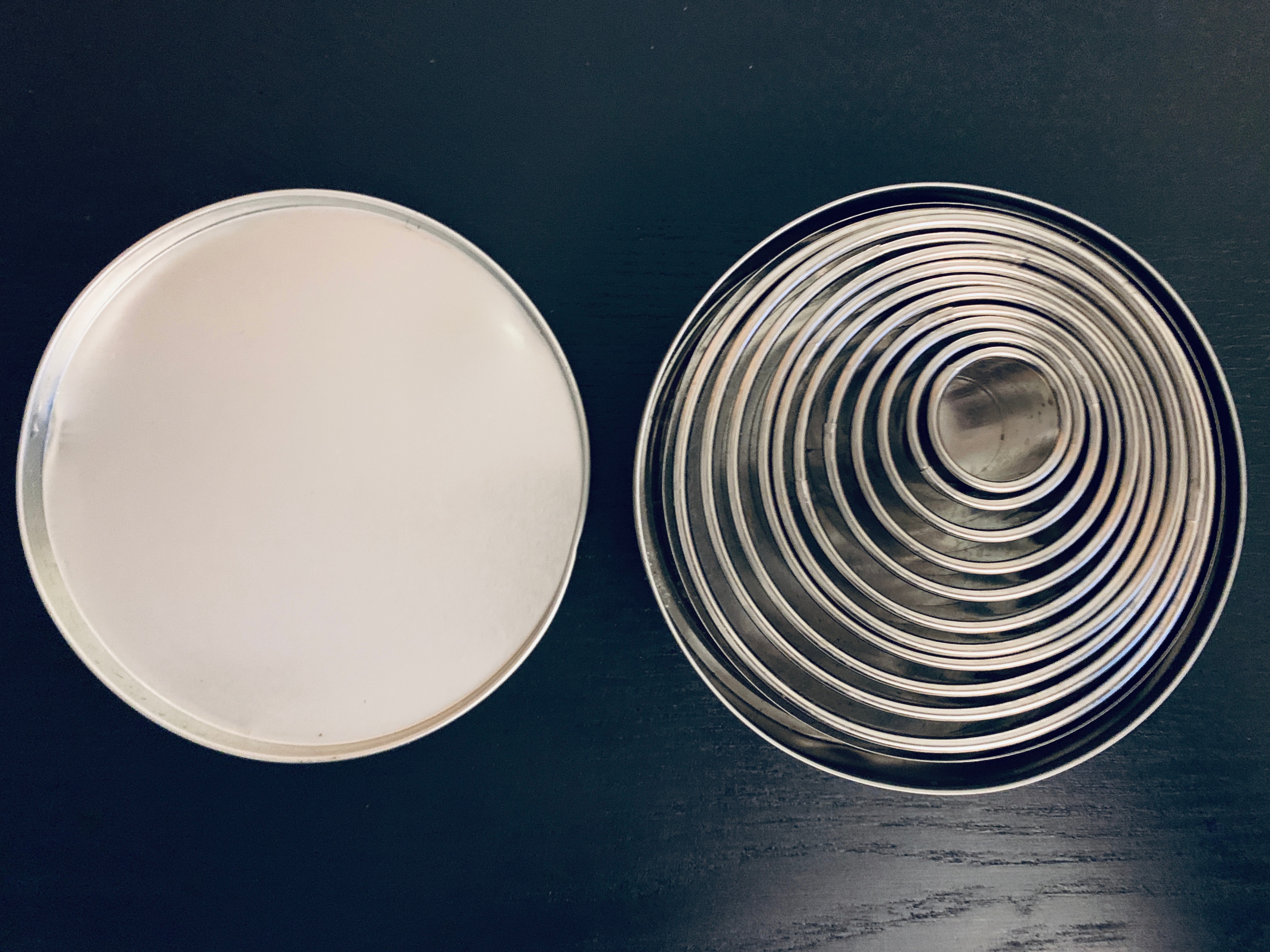 12 Piece Plain Round Cookie Cutter Set - Stainless Steel - photo 5