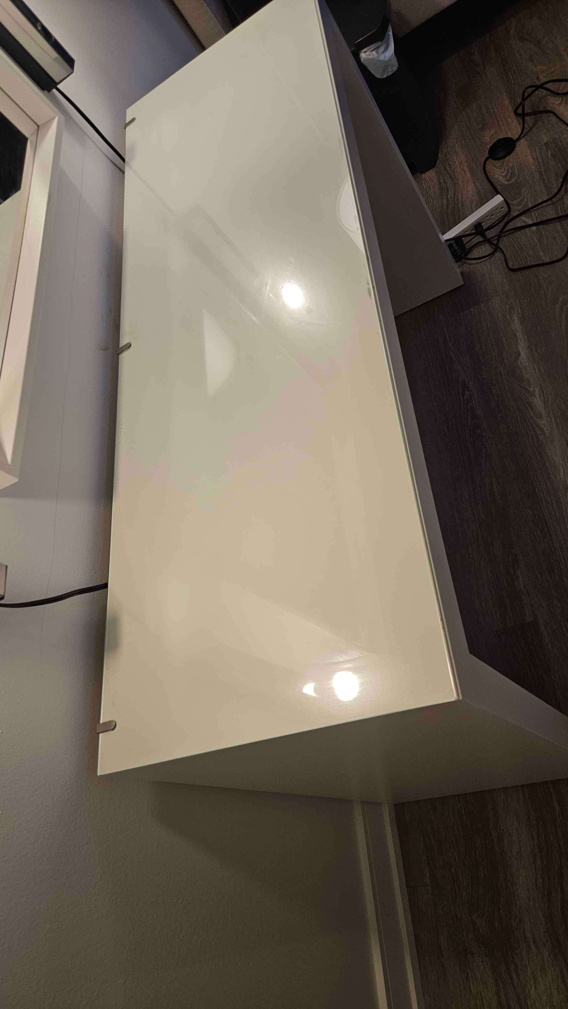 Vanity Dressing Table ikea - Glass top + White - photo 2