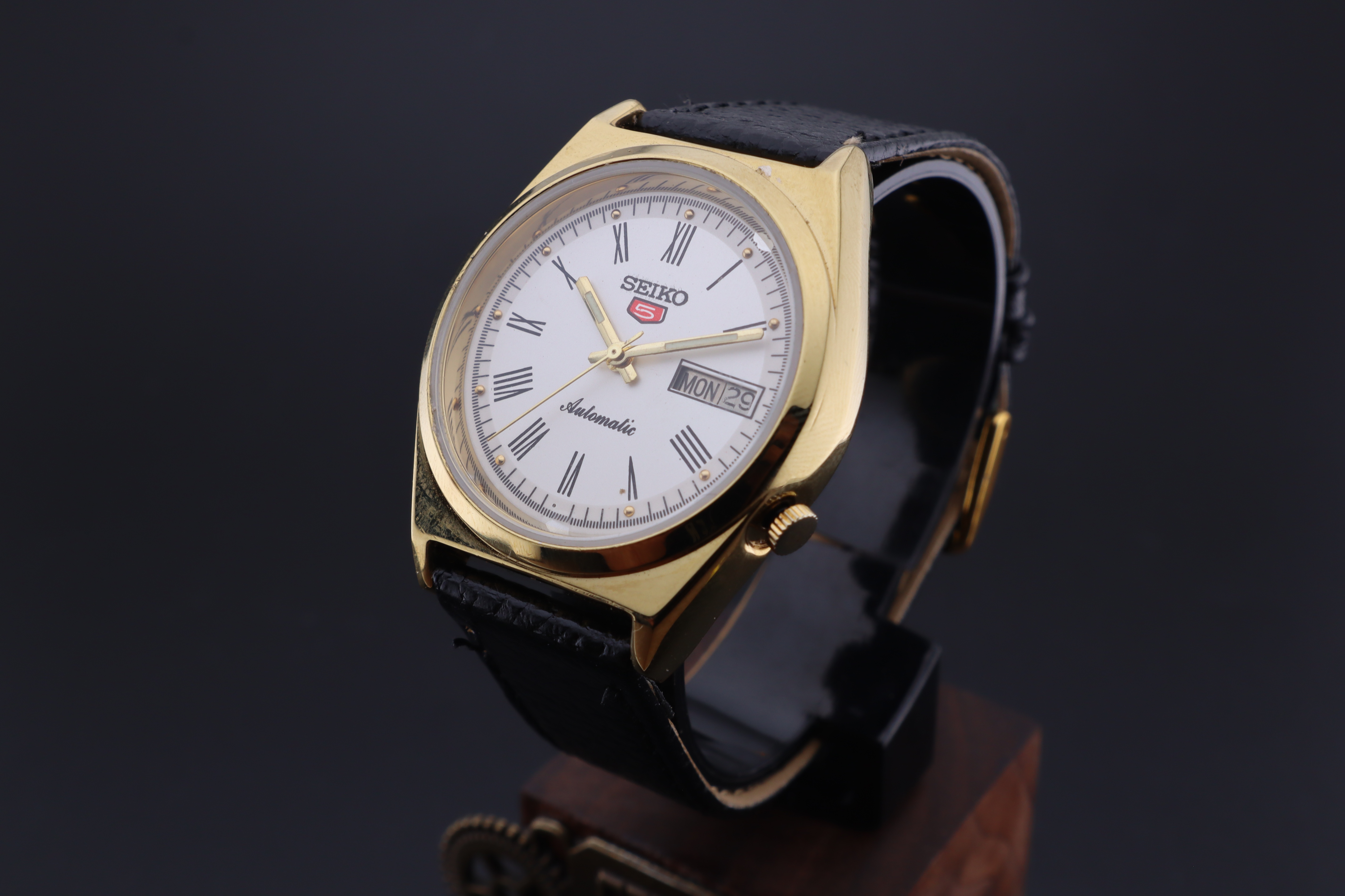 Vintage Seiko 5 Automatic 6309A Men's  Watch D&D- Japan Made - photo 3