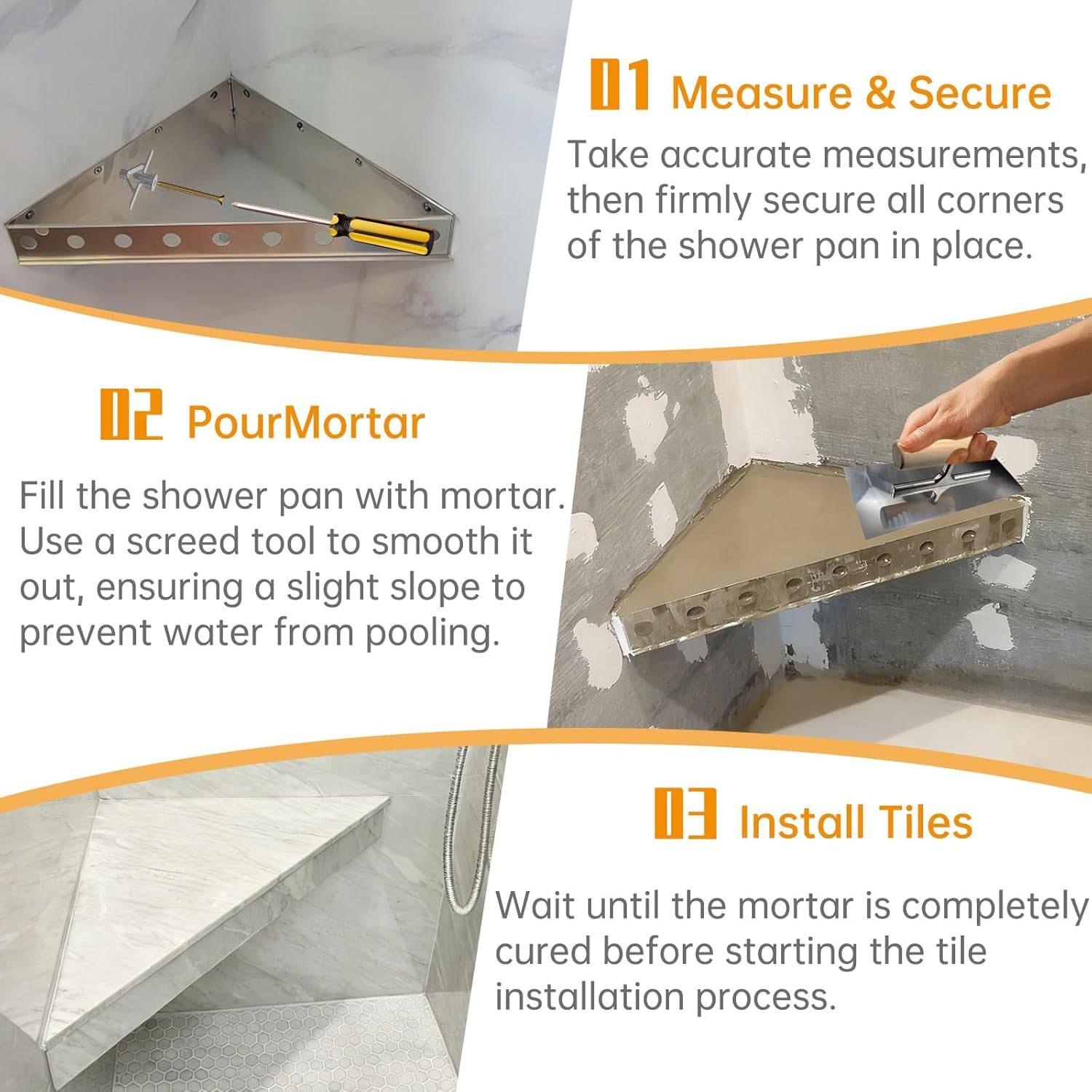 Floating Shower Bench kit - photo 3