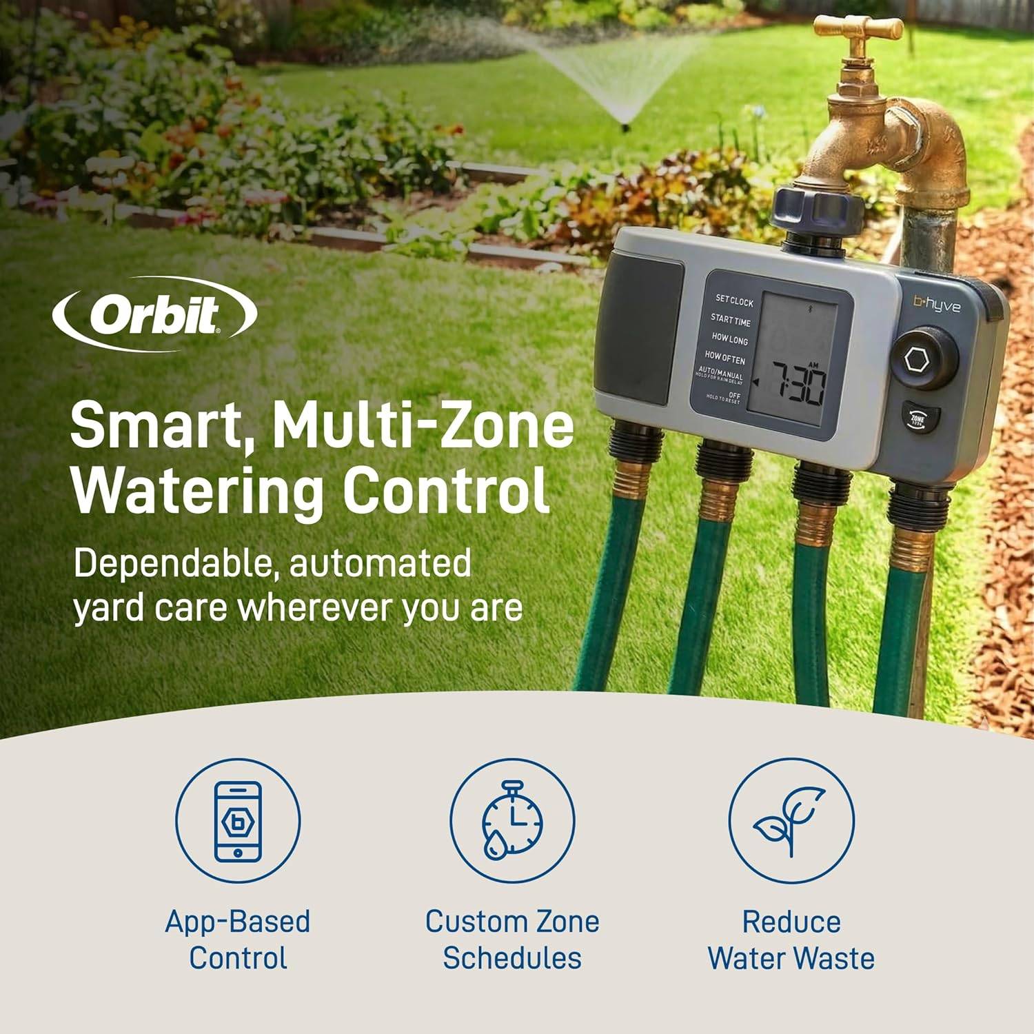 Orbit 24639 B-hyve XD 4-Port Smart Watering Timer with Wi-Fi Hub - photo 3