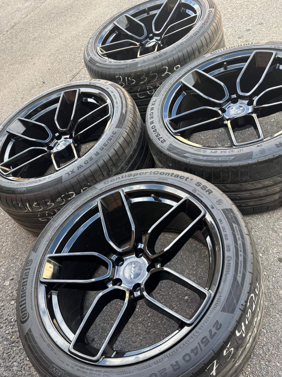 NEW 20”REDEYE reps(5x115)+used Continentals- Charger/Challenger/ - photo 2