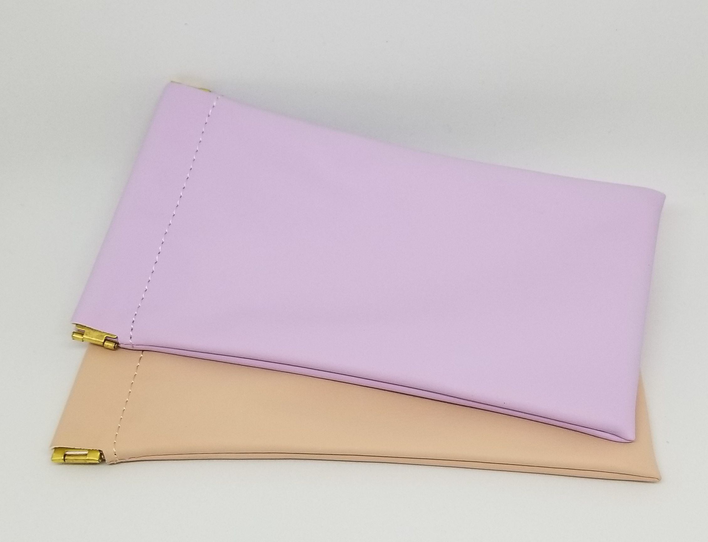 Soft Pouch Set - Lavender & Tan