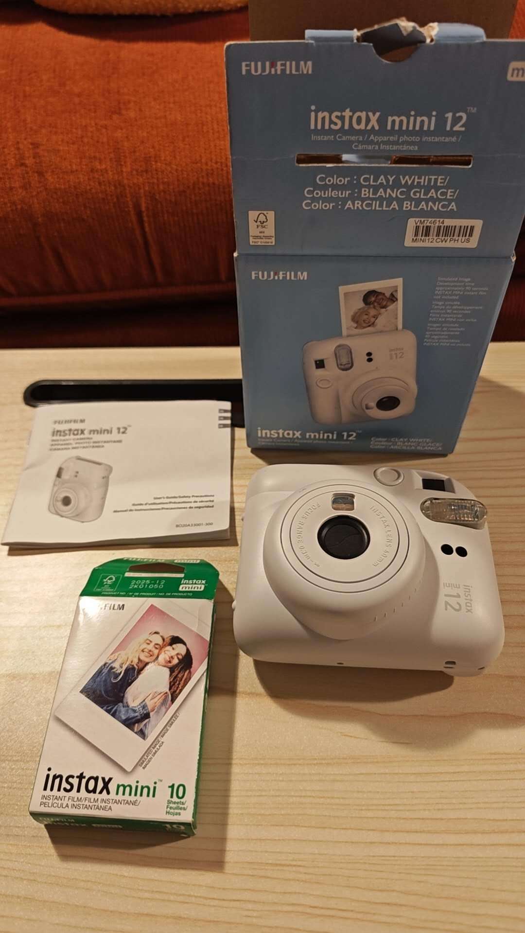 Fujifilm Instax Mini 12 Camera + Film - Like New