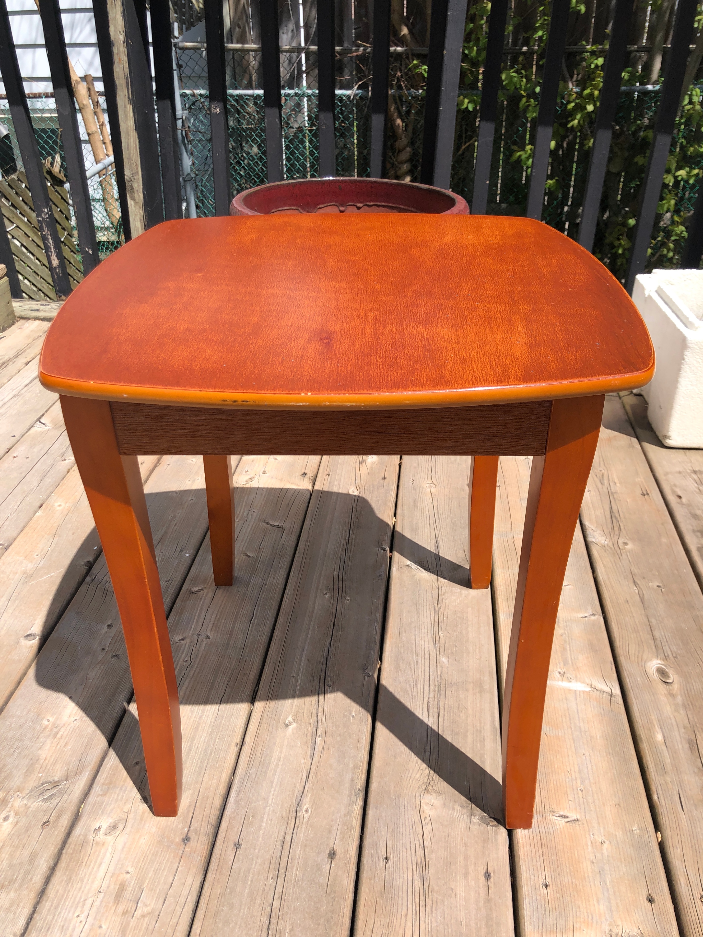 wooden side table - photo 2