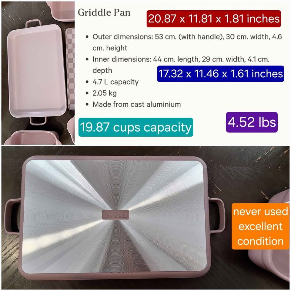 Our Place Bakeware set - NEW lavender griddle and baking pans - photo 4