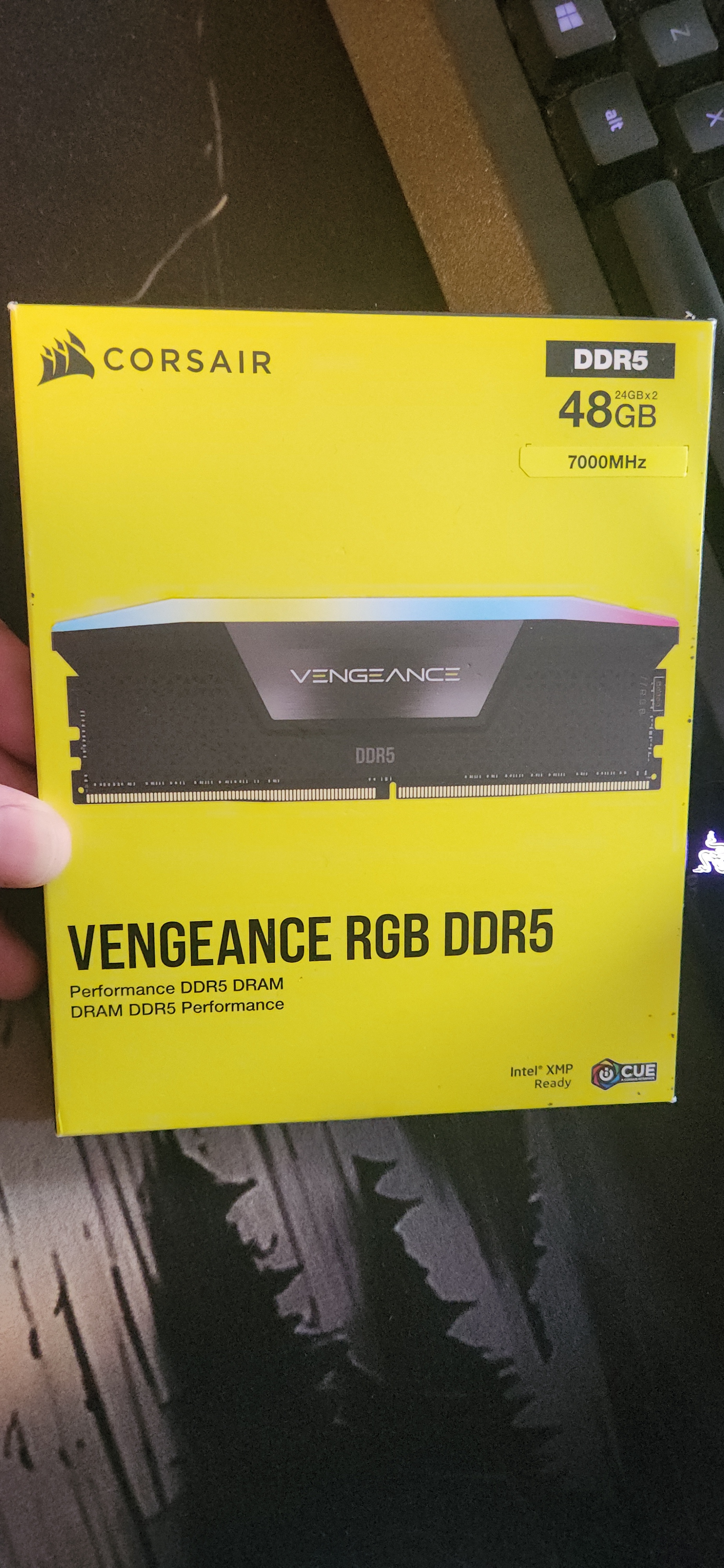 CORSAIR Vengeance RGB DDR5 RAM 48GB (2x24GB) 7000MHz CL40