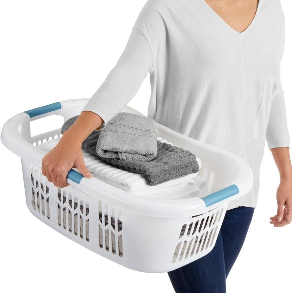 Laundry Basket – 90L XL, White - photo 3