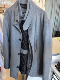 Strauss Men’s Grey Jacket/Coat, Size 42R, Dry Cleaned