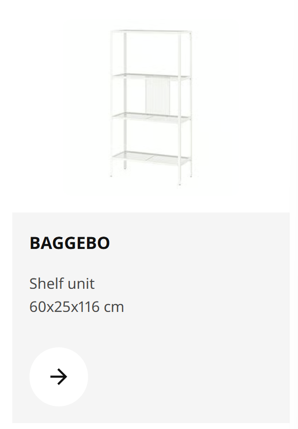 IKEA BAGGEBO shelf unit