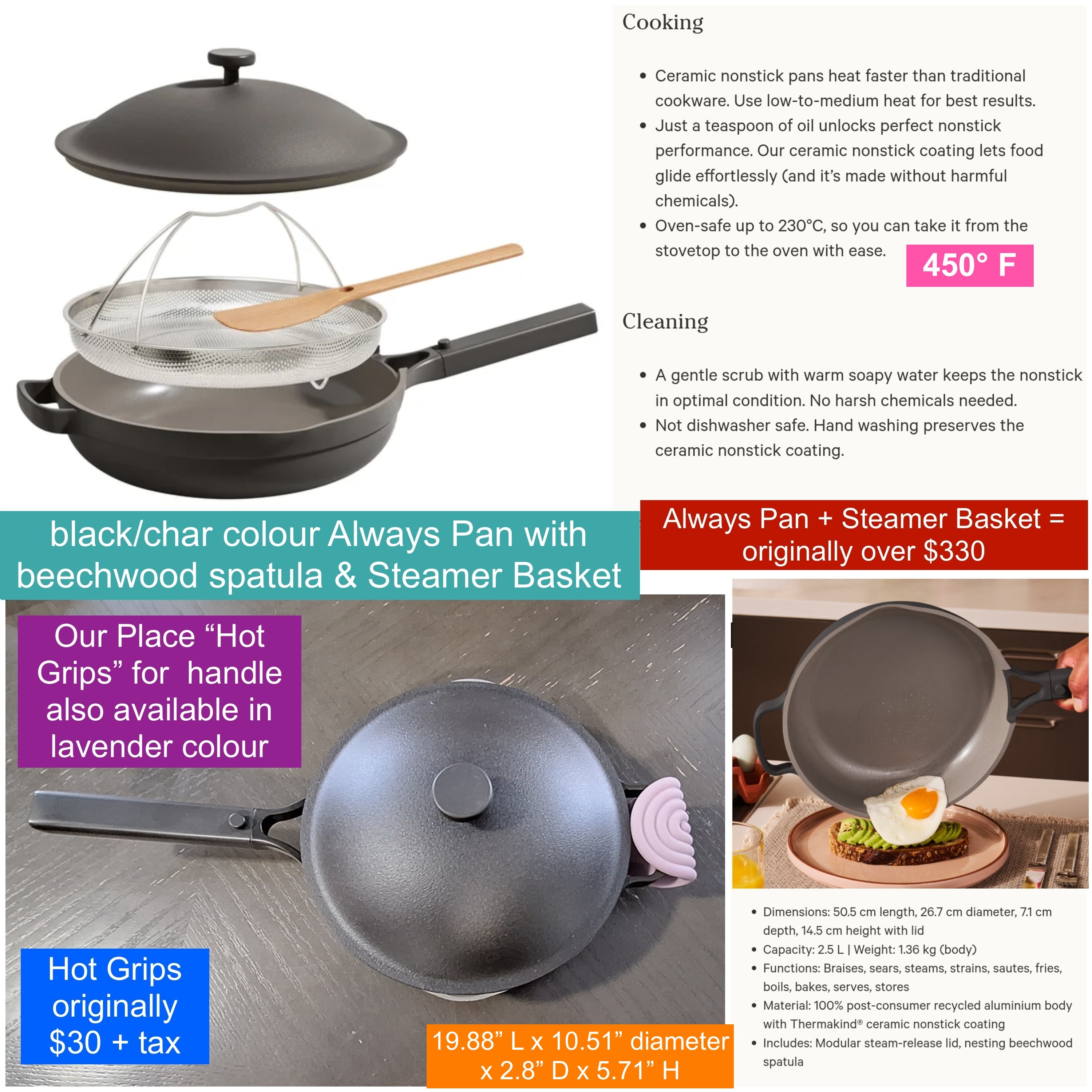 Always Pan from Our Place - NEW with accessories - photo 4