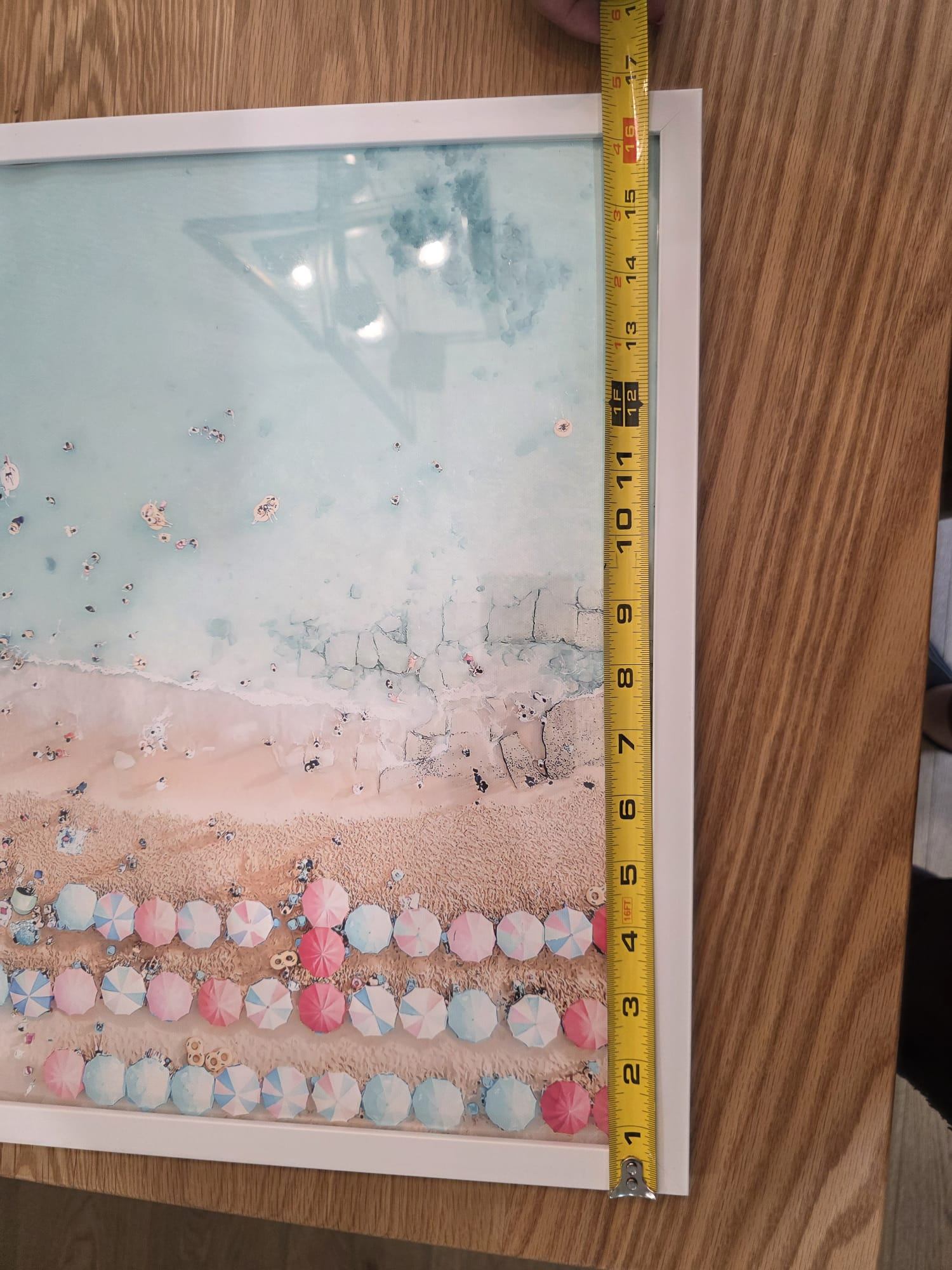Set of 2 Framed Coastal Wall Art Prints - Beach & Pink Surf Van - photo 4