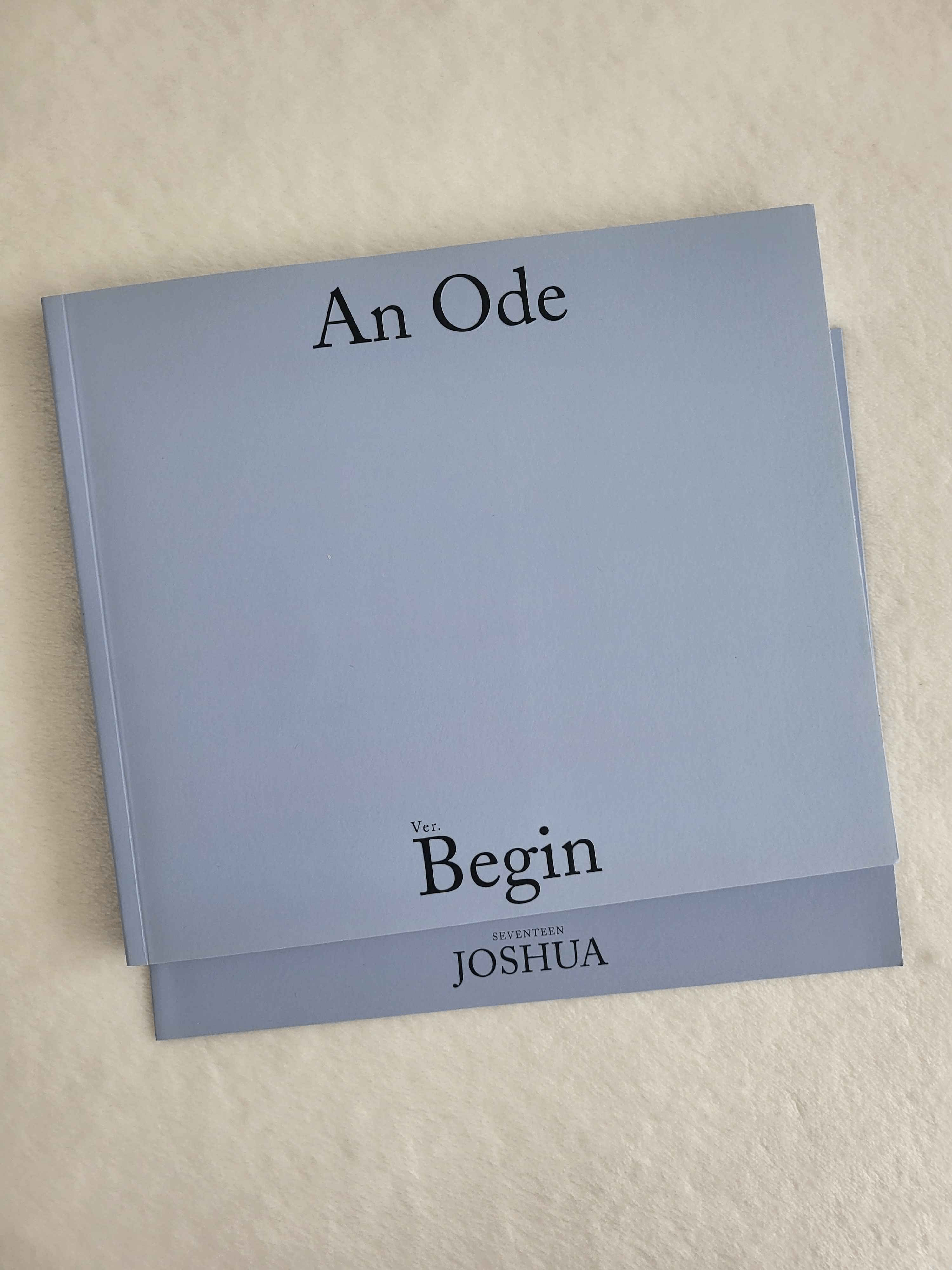 SEVENTEEN 'An Ode' Begin Version