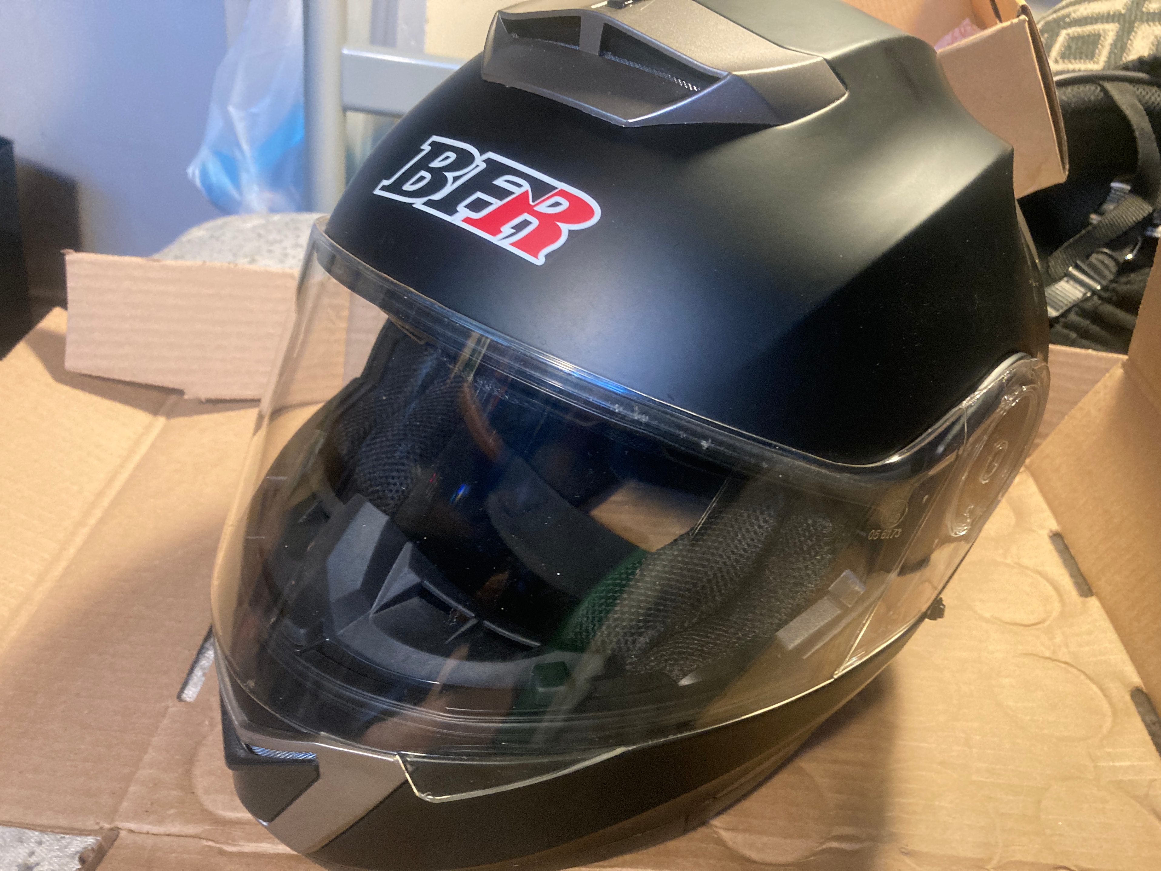 Full Face Modular BFR Motorcycle Ebike Helmet (Dual Visor) – NEW - photo 4