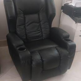 Lamentin Faux Leather Swivel Rocker Recliner