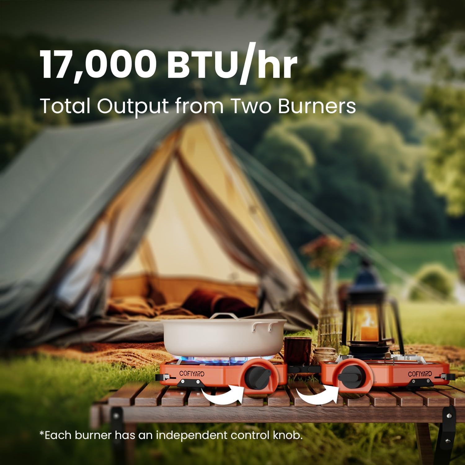 Cofiyard Portable Camping Stove - Orange - photo 2
