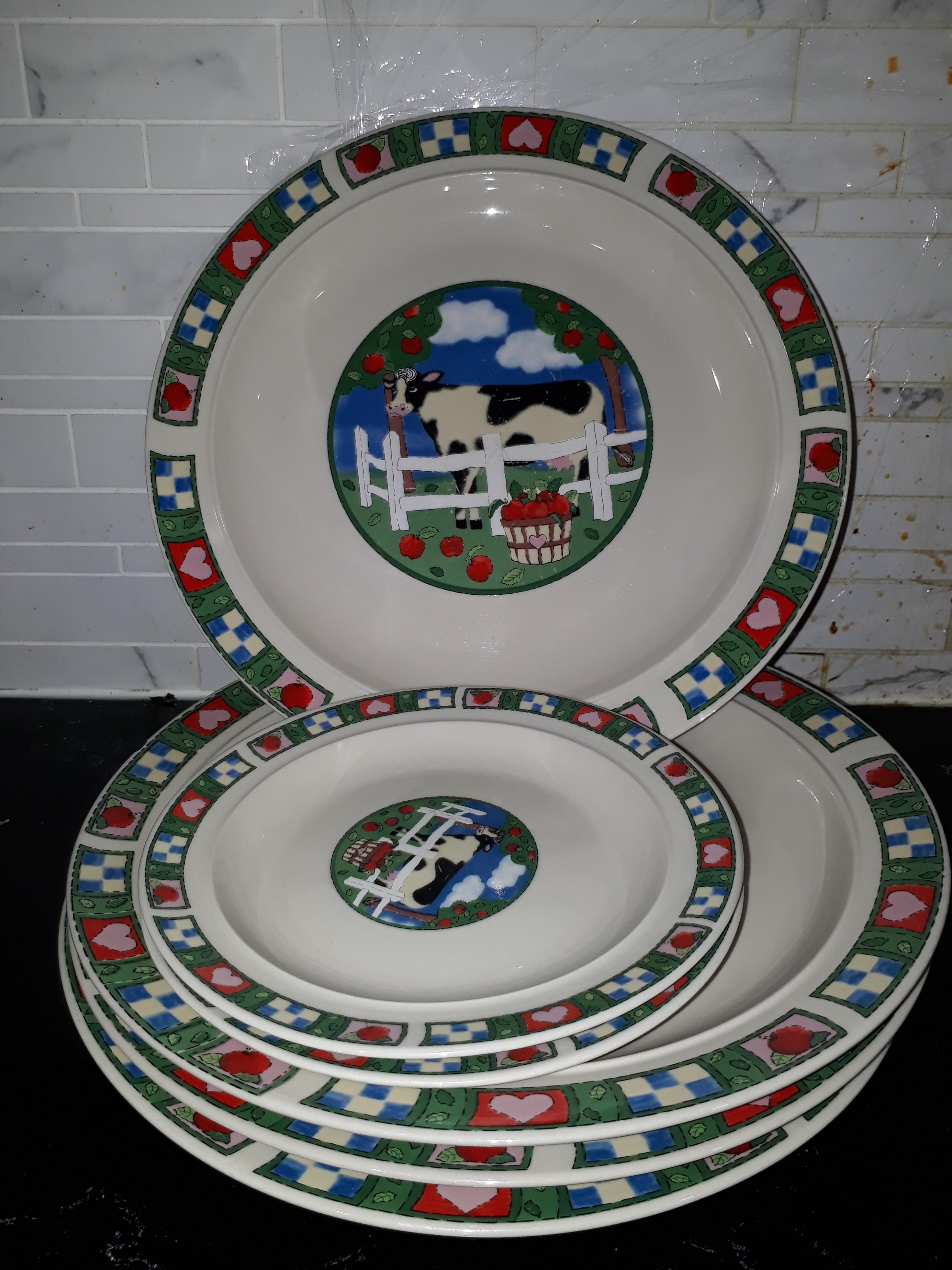 Vintage Gibson Barnyard dinnerware