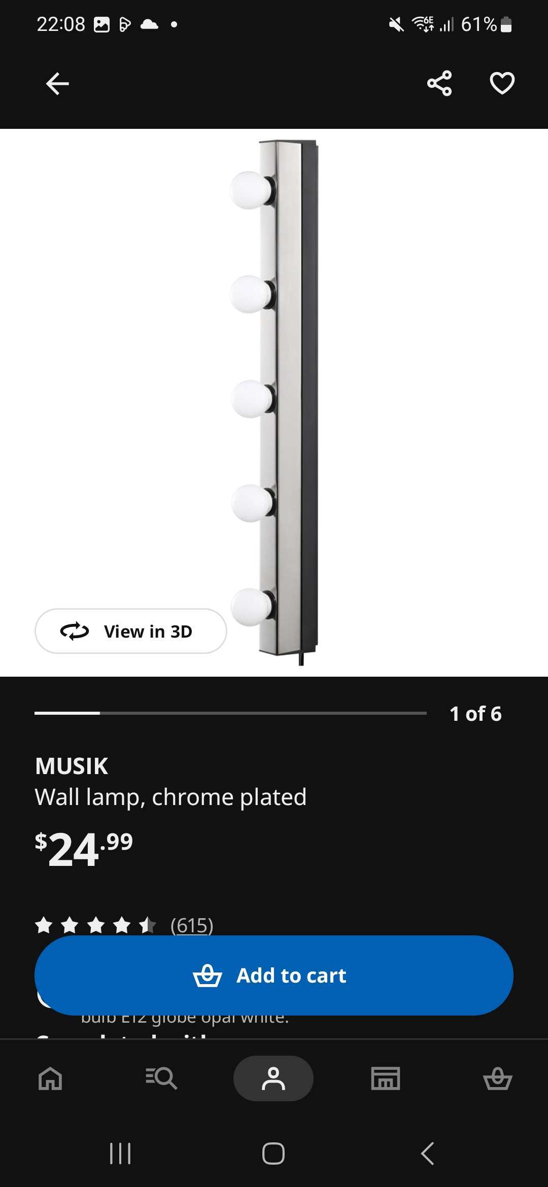 2 for 1 - Ikea Wall Lamps Chrome Plated - photo 3