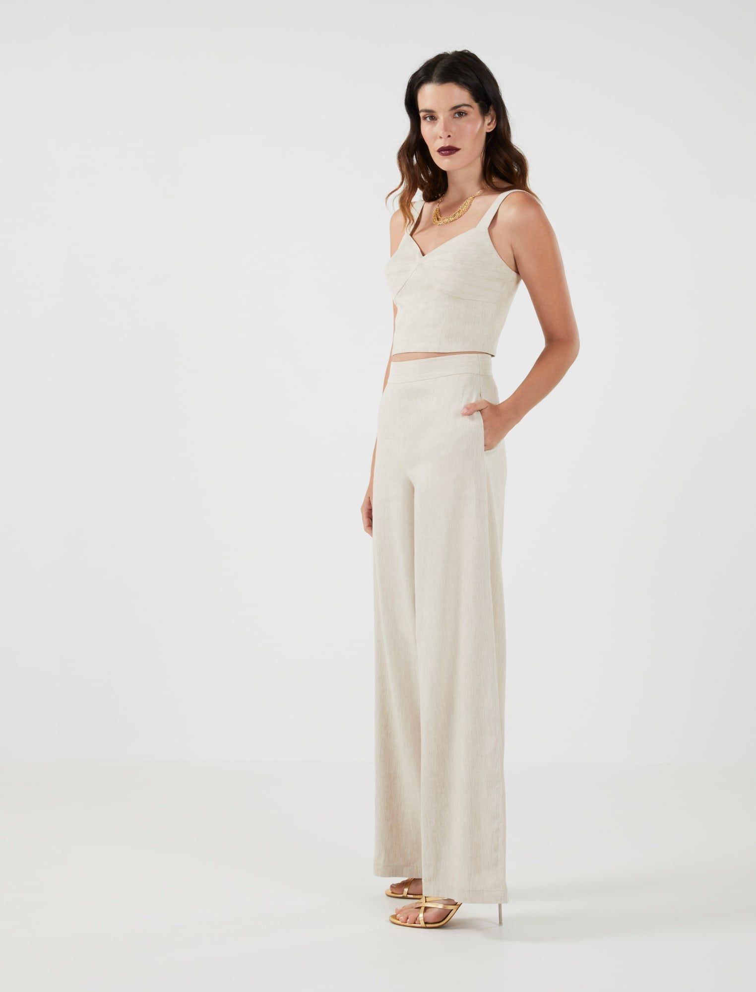 BCBGMaxAzria ($450 ret) 3-PC Summer Suit! Beige XS (fits sz 4) - photo 3