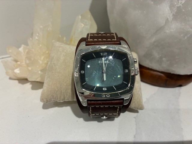 Fossil Watch w/ Leather Band